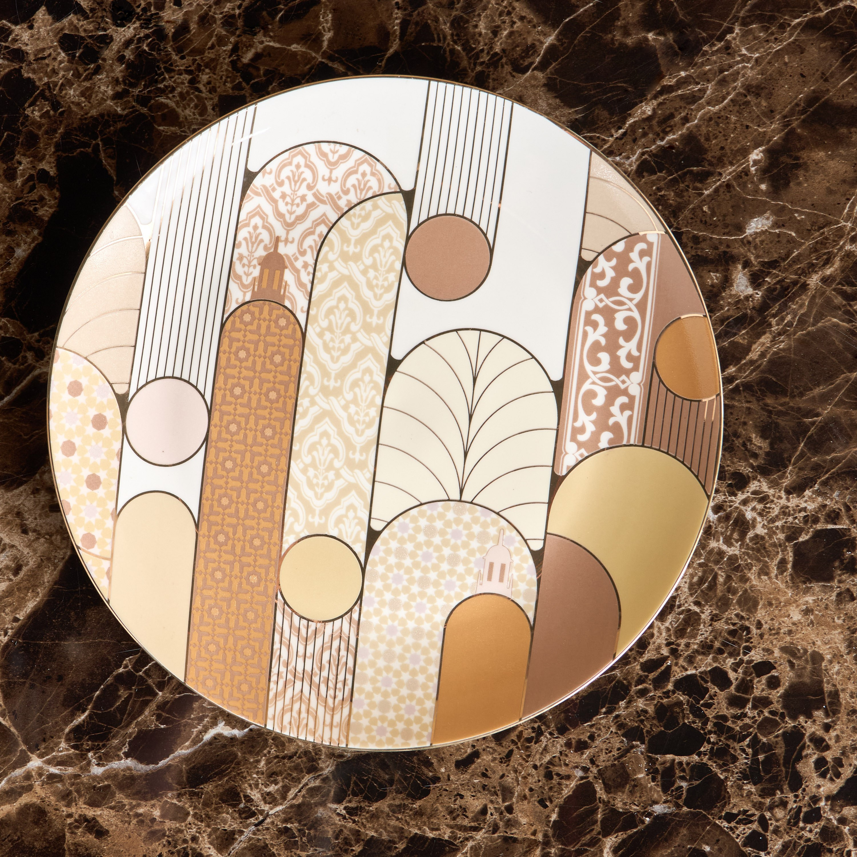 Tamara 4-Piece New Bone China Dinner Plate Set - 25 cm-household-dining-dinnerware-plates-image-3