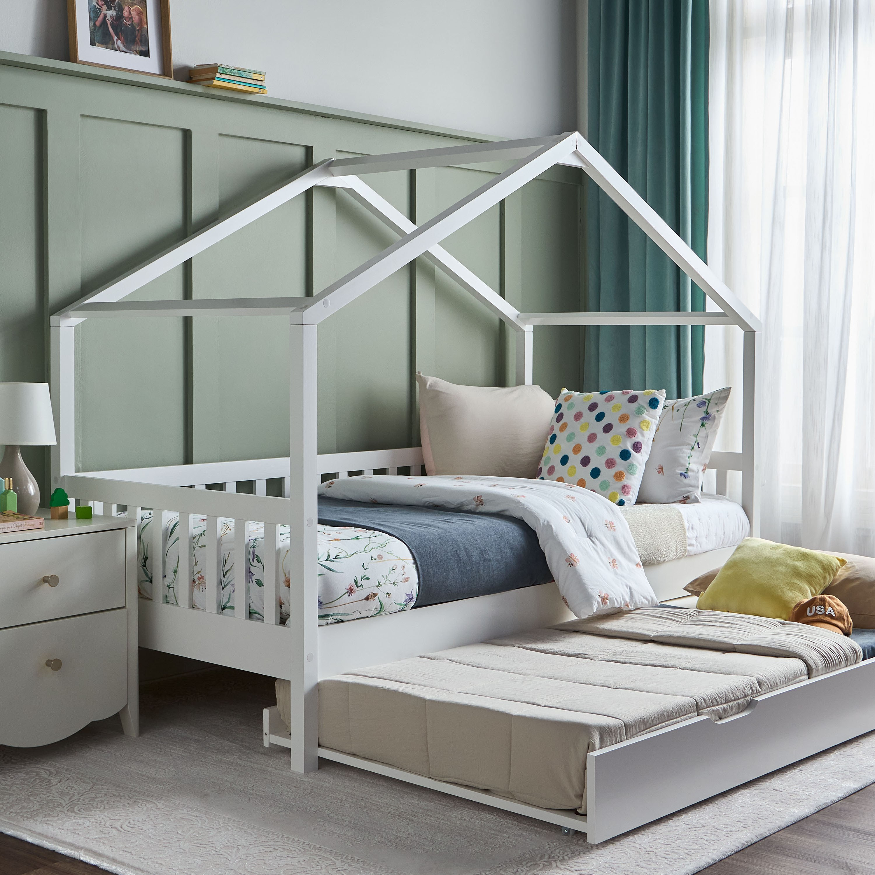 سرير بتصميم كوخ مع سور - سيرجيو - 90x190 سم-babyandkids-kidsbeds-singlebeds-image-8