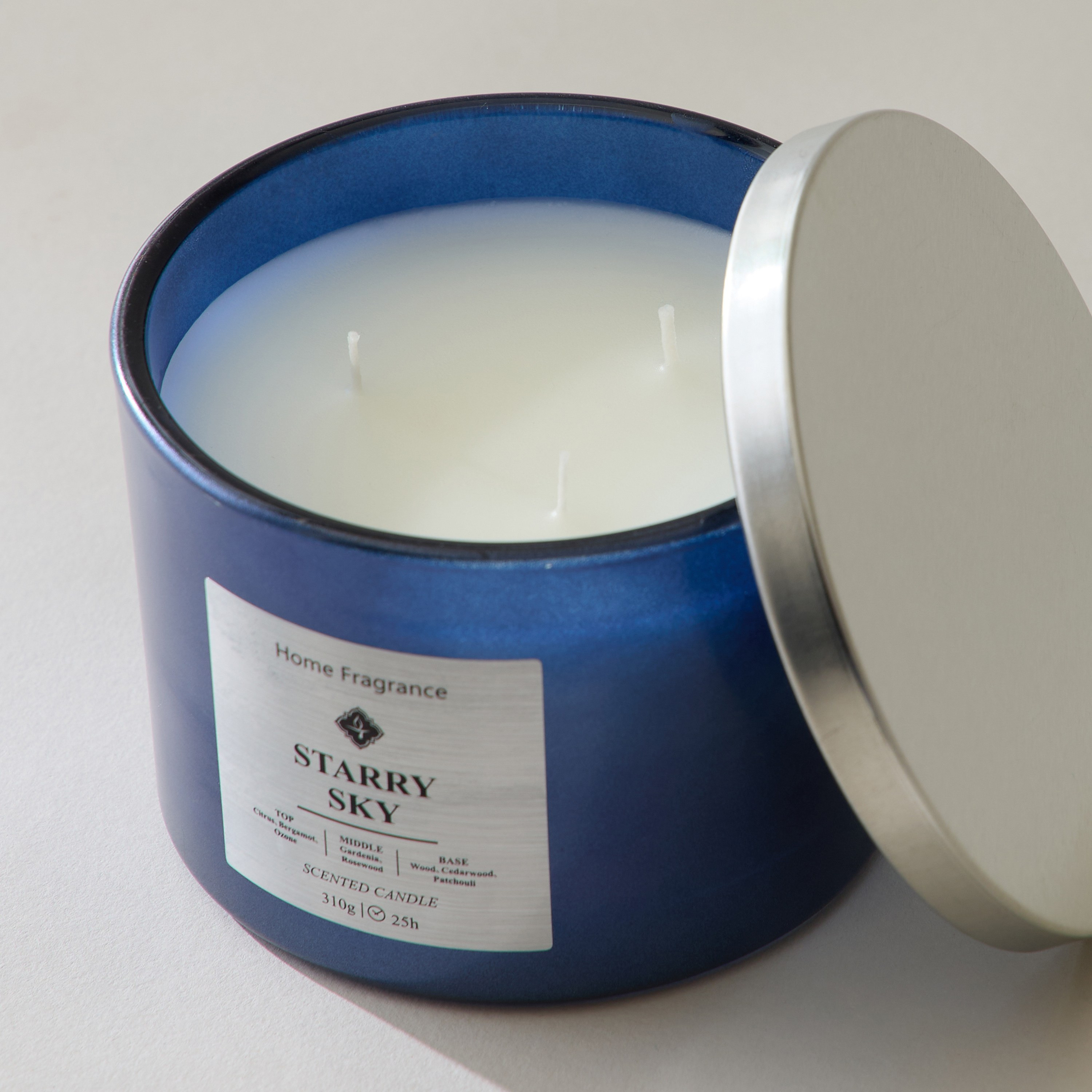 Ambience Metallic Starry Sky 3-Wick Scented Jar Candle - 25 h-household-homefragrance-candles-image-2