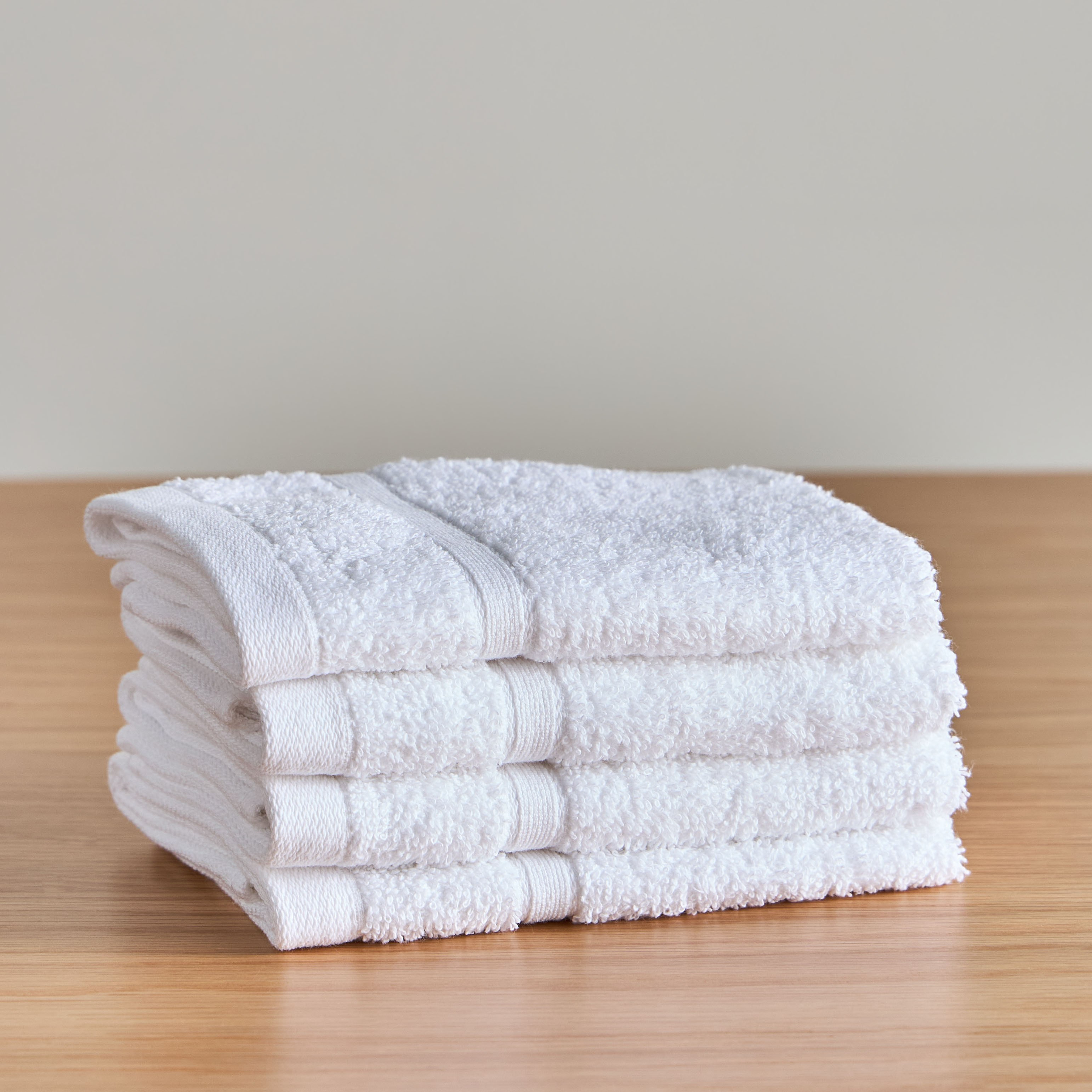 طقم مناشف صغيرة من القطن الدقيق 4 قطع بوزن 380 جرام - ريس - 33x33 سم-household-bathandlaundry-bathlinen-towels-image-13