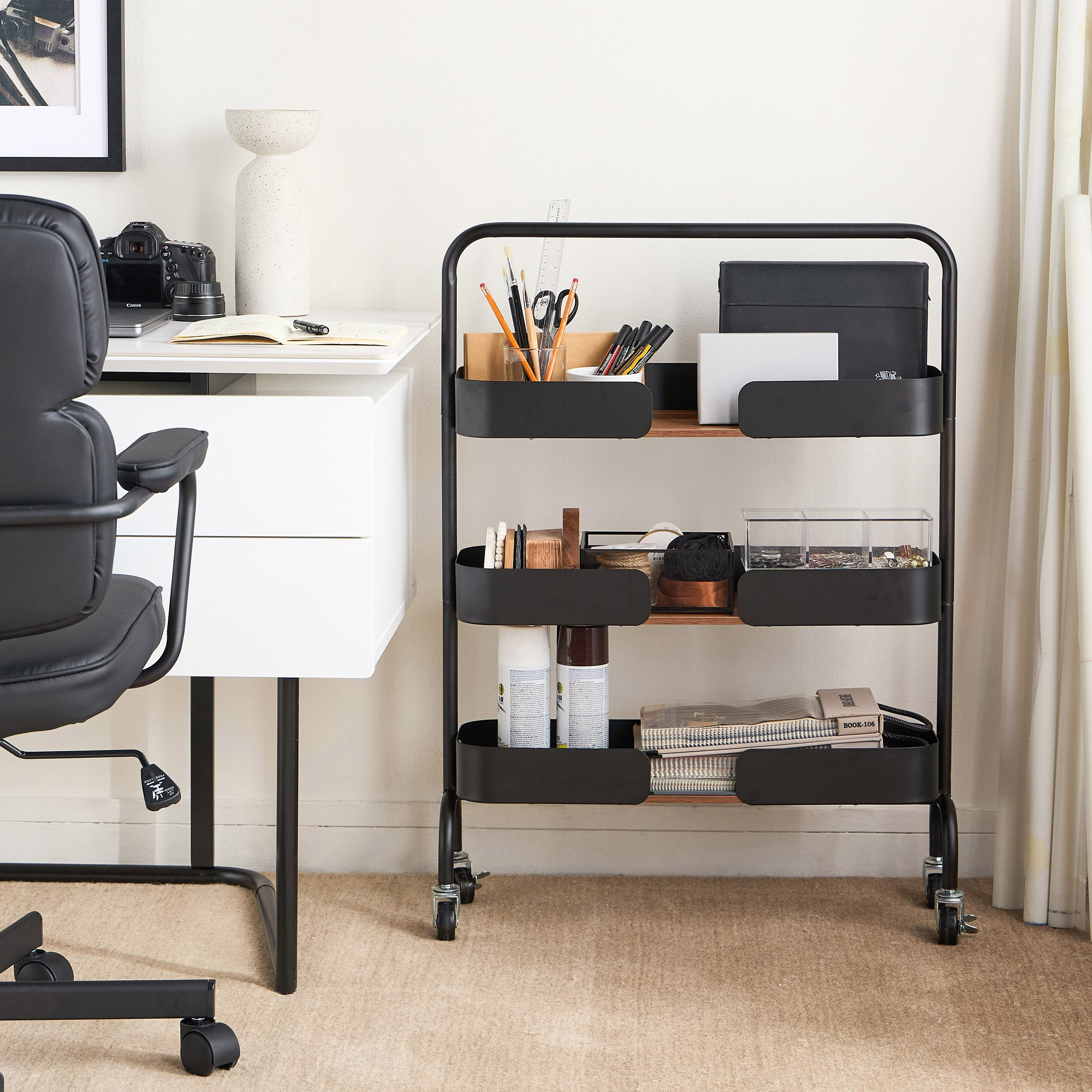 Claudia 3-Tier Storage Trolley - 20x65 cm-household-storage-storagesolutions-storageracks-image-5