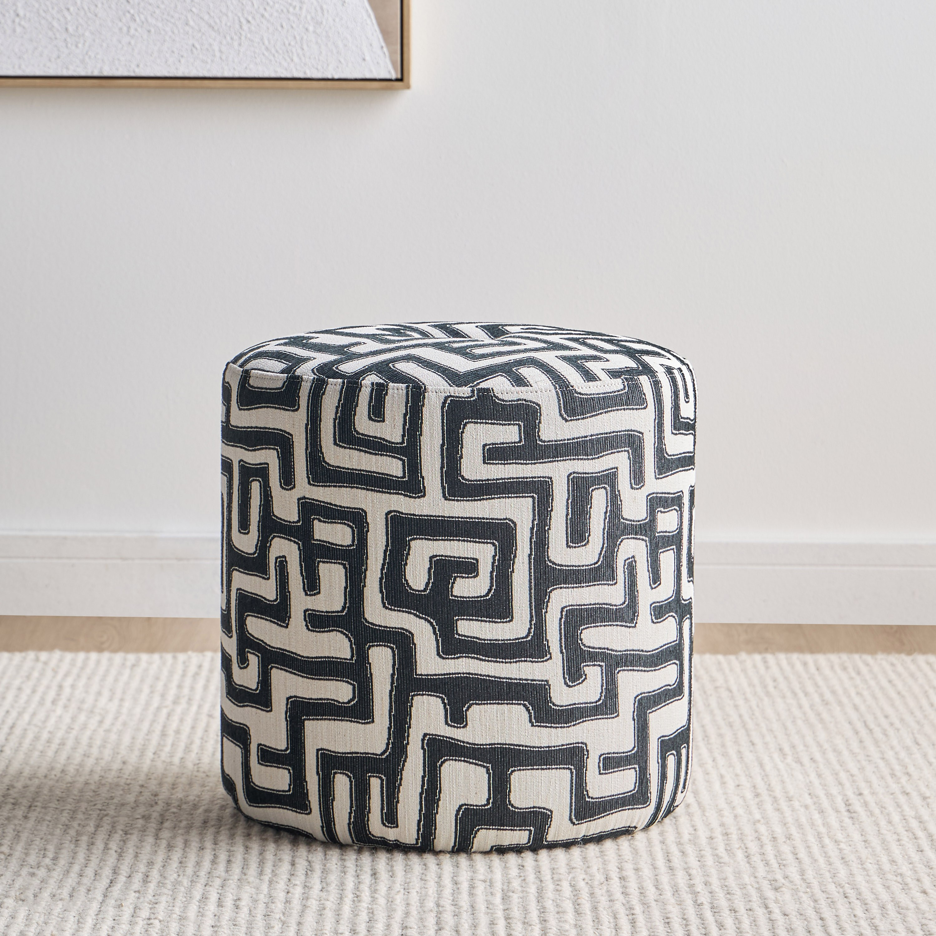 مقعد عثماني قماش - راندل - صغير-furniture-sofaandseating-ottomansbeanbagsandpoufs-image-1