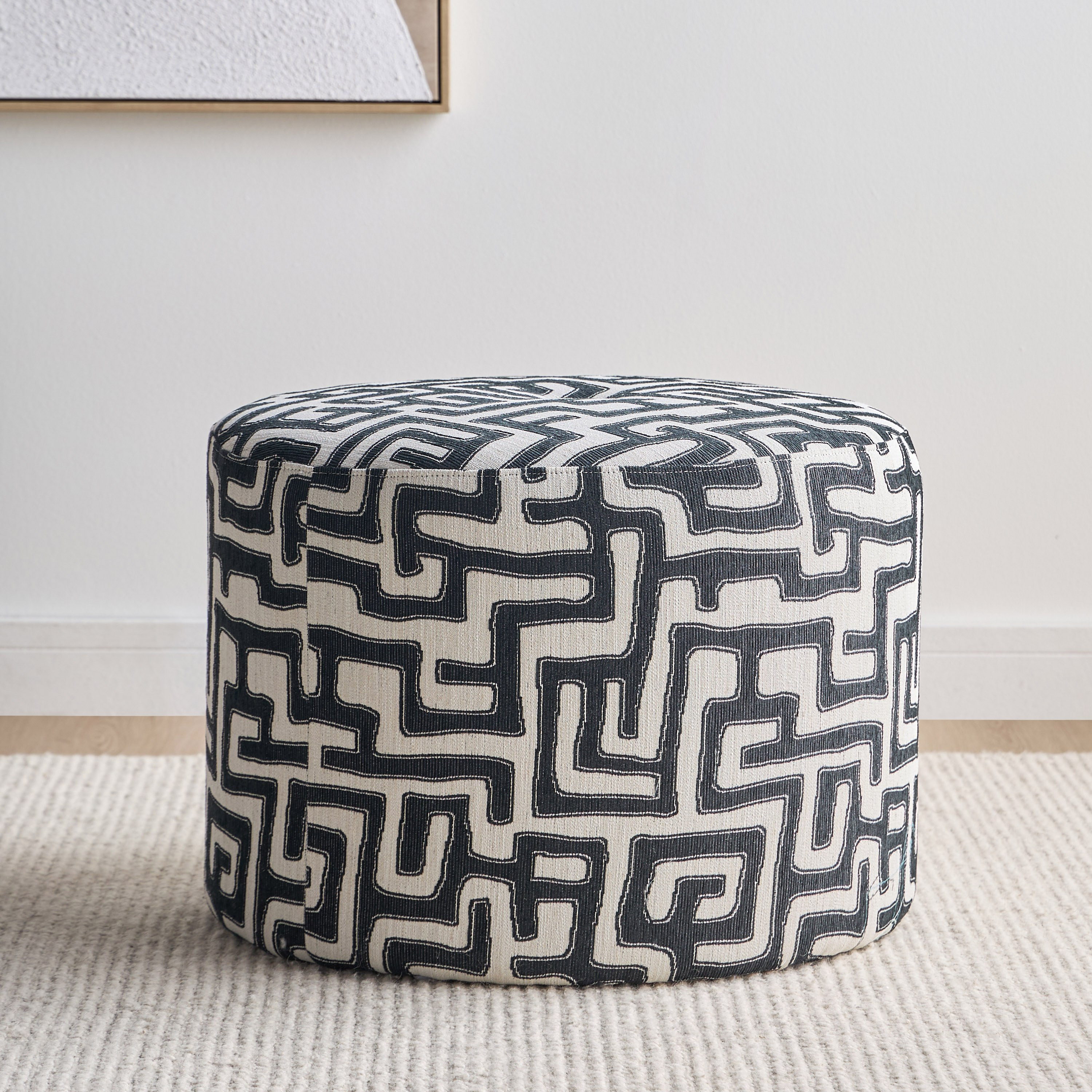 مقعد عثماني قماش - راندل - كبير-furniture-sofaandseating-ottomansbeanbagsandpoufs-image-1