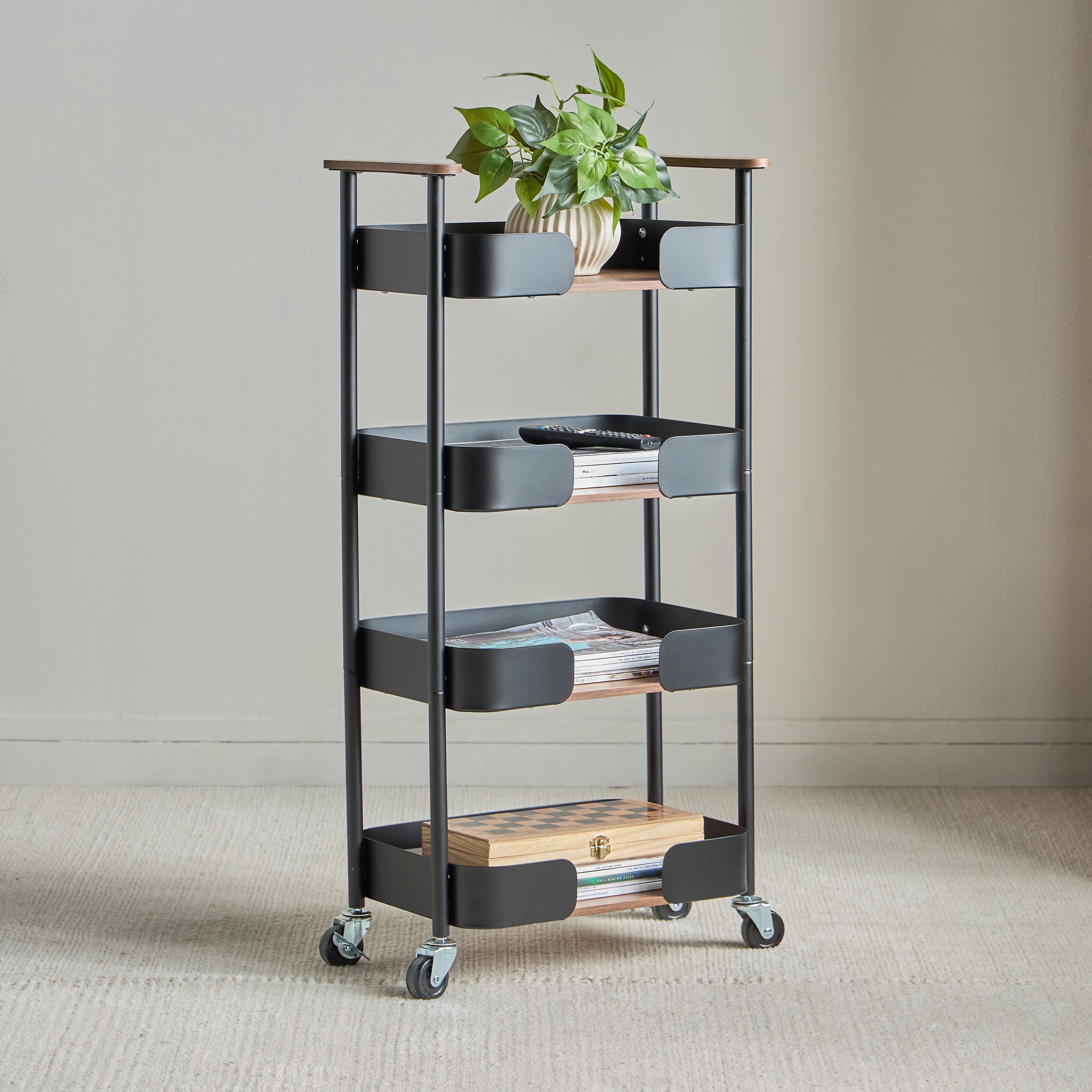 Claudia 4-Tier Storage Trolley -household-storage-storagesolutions-storageracks-image-1