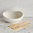Fable 3-Piece Porcelain Salad Bowl and Serving Spoon Set-household-dining-dinnerware-bowls-image-1