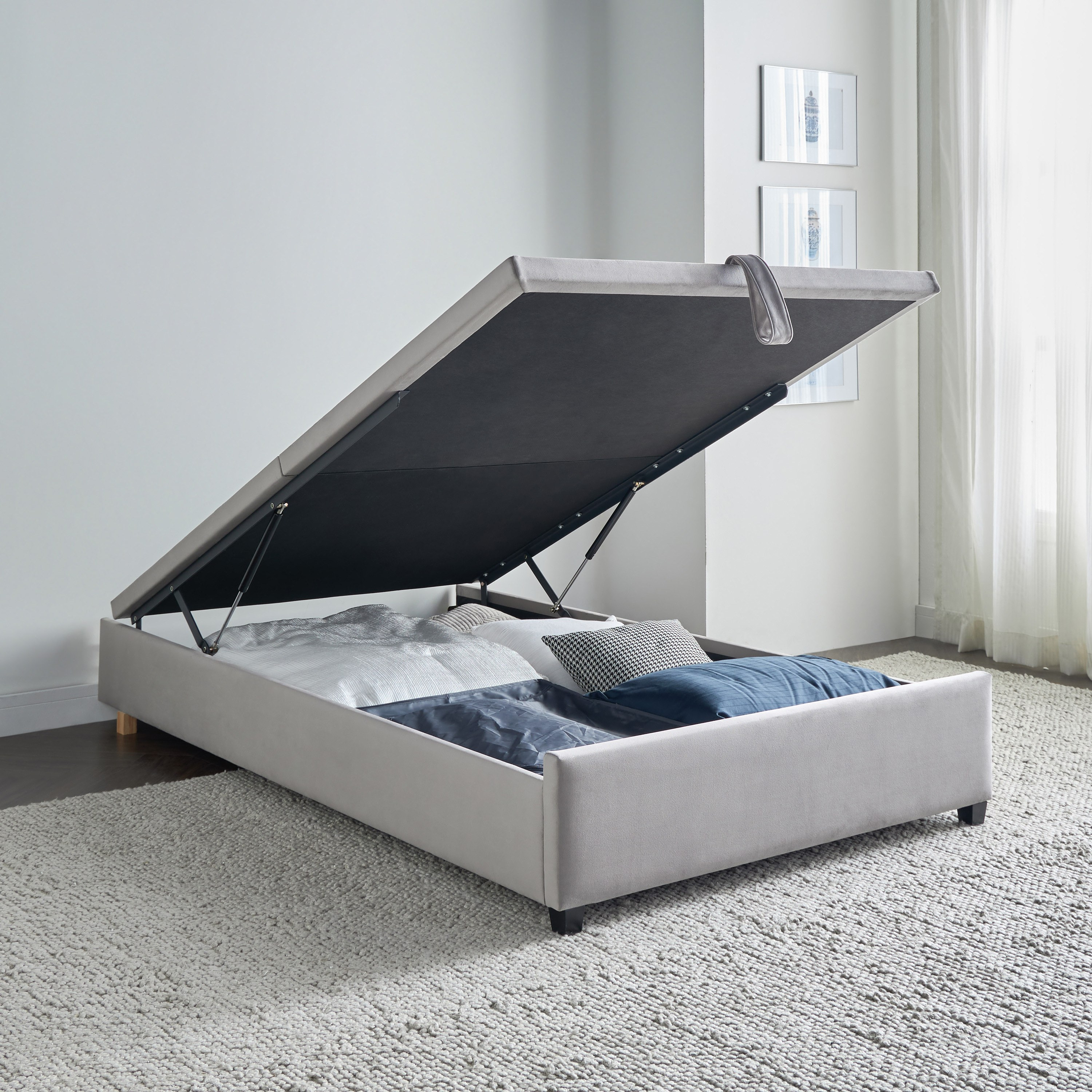 Shop Colette Single Modular Bed Base with Hydraulic Storage - 120x200 ...