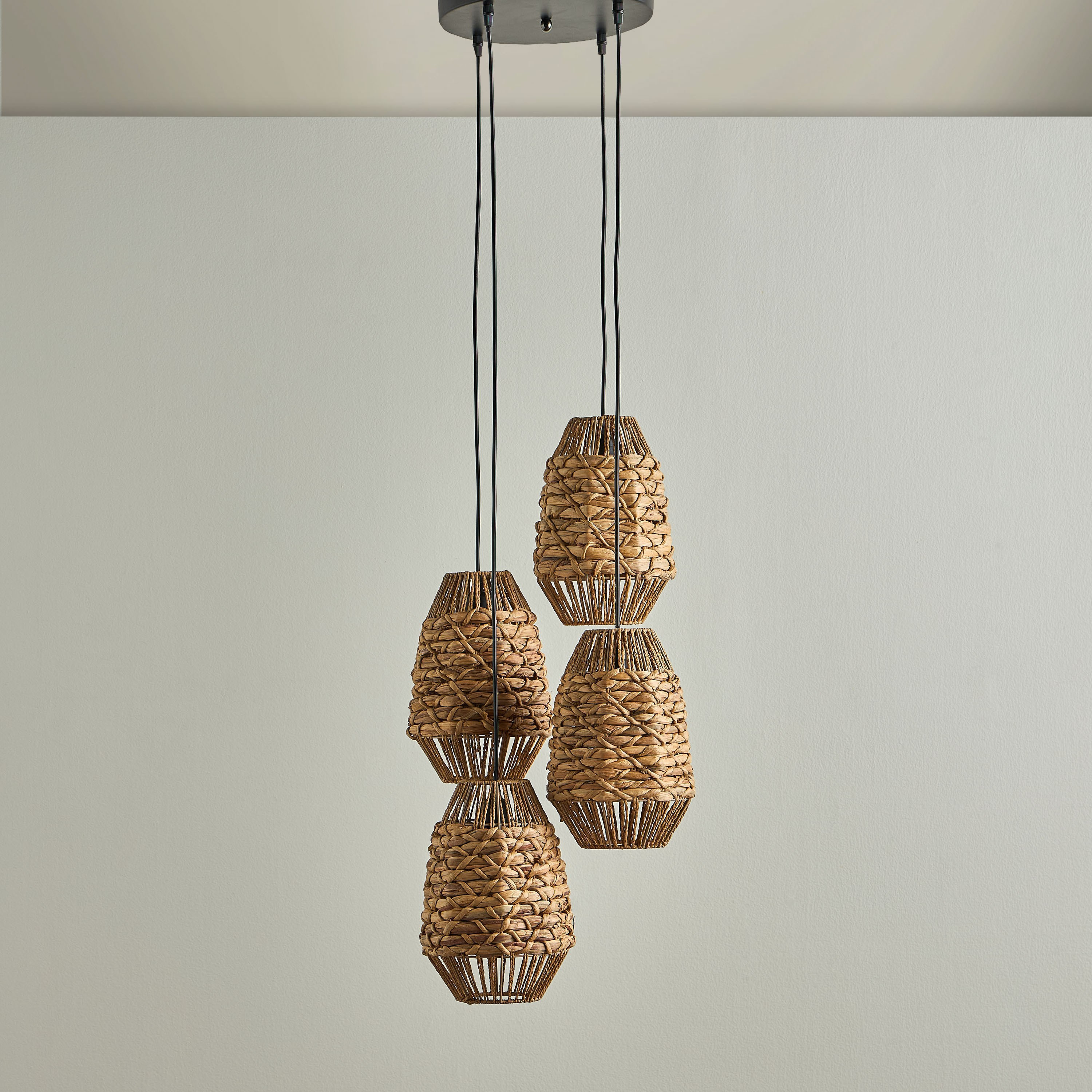 Lainey 4-Light Paper Rope Pendant Lamp