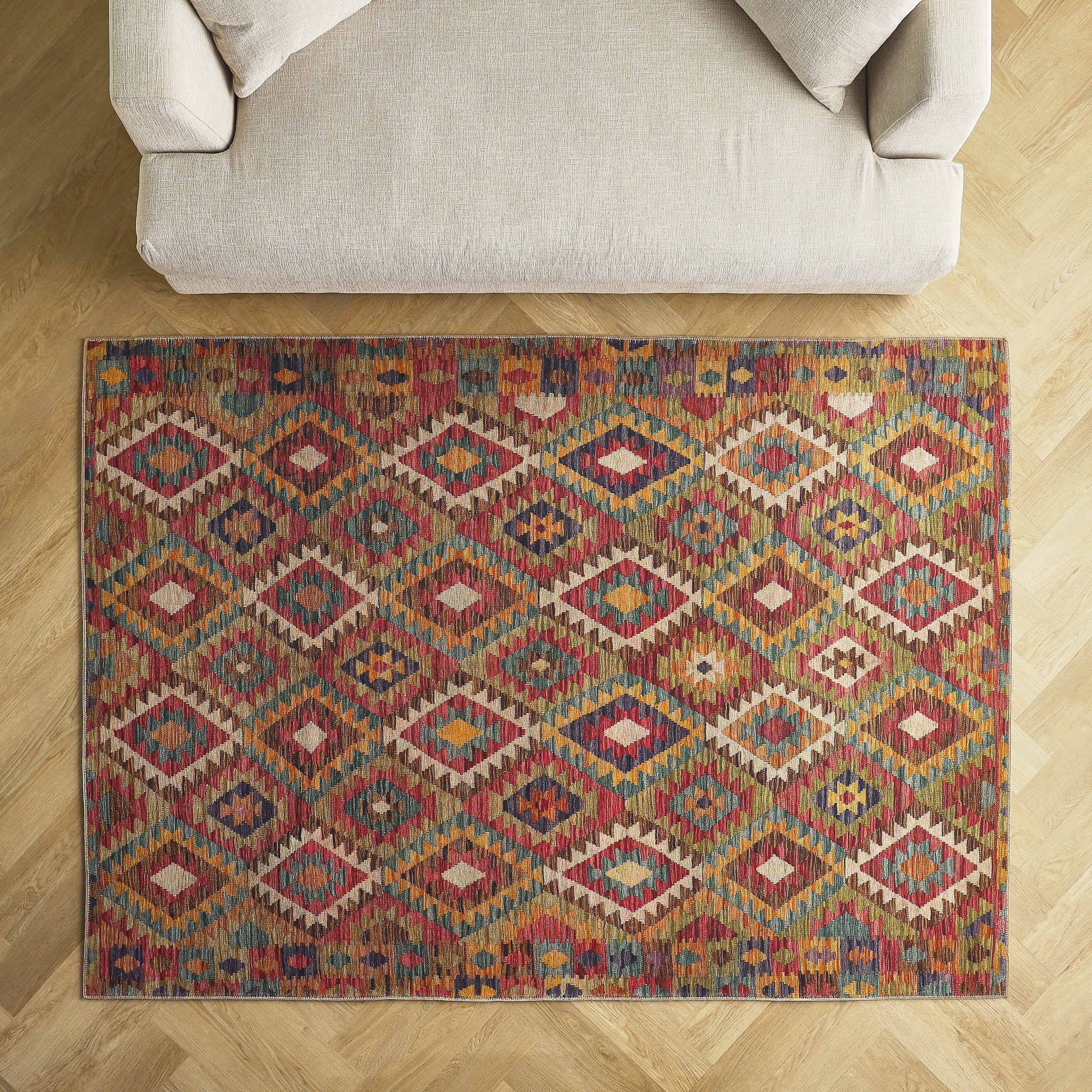 Vivid Printed Rug - 200x290 cm-household-rugsandcarpets-rugs-image-2
