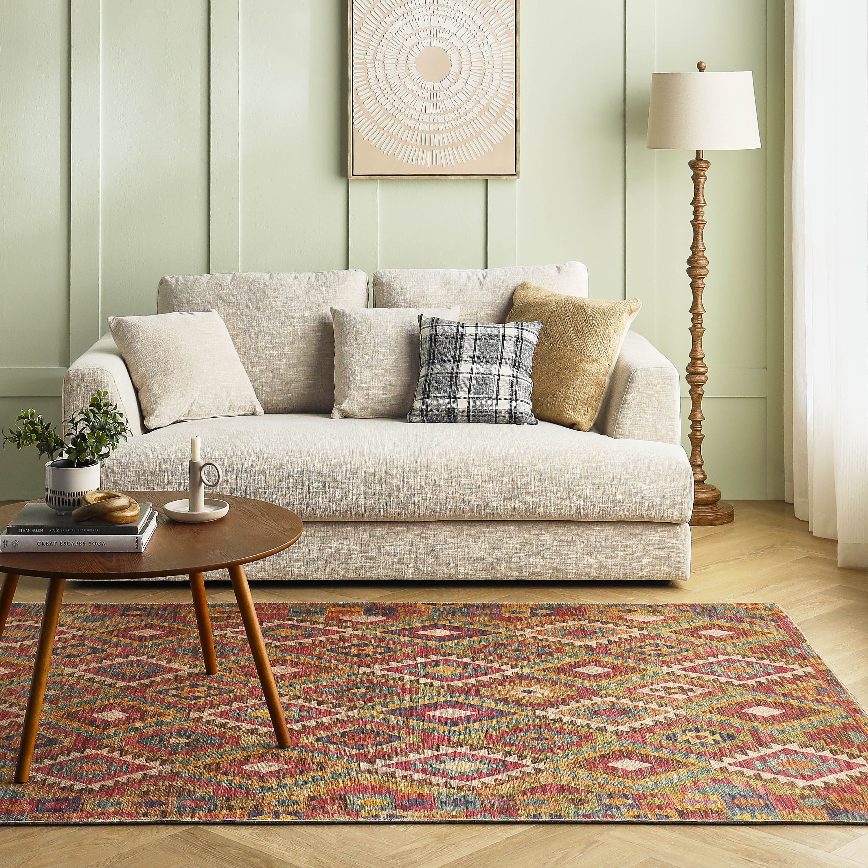 Vivid Printed Rug - 200x290 cm-household-rugsandcarpets-rugs-image-5