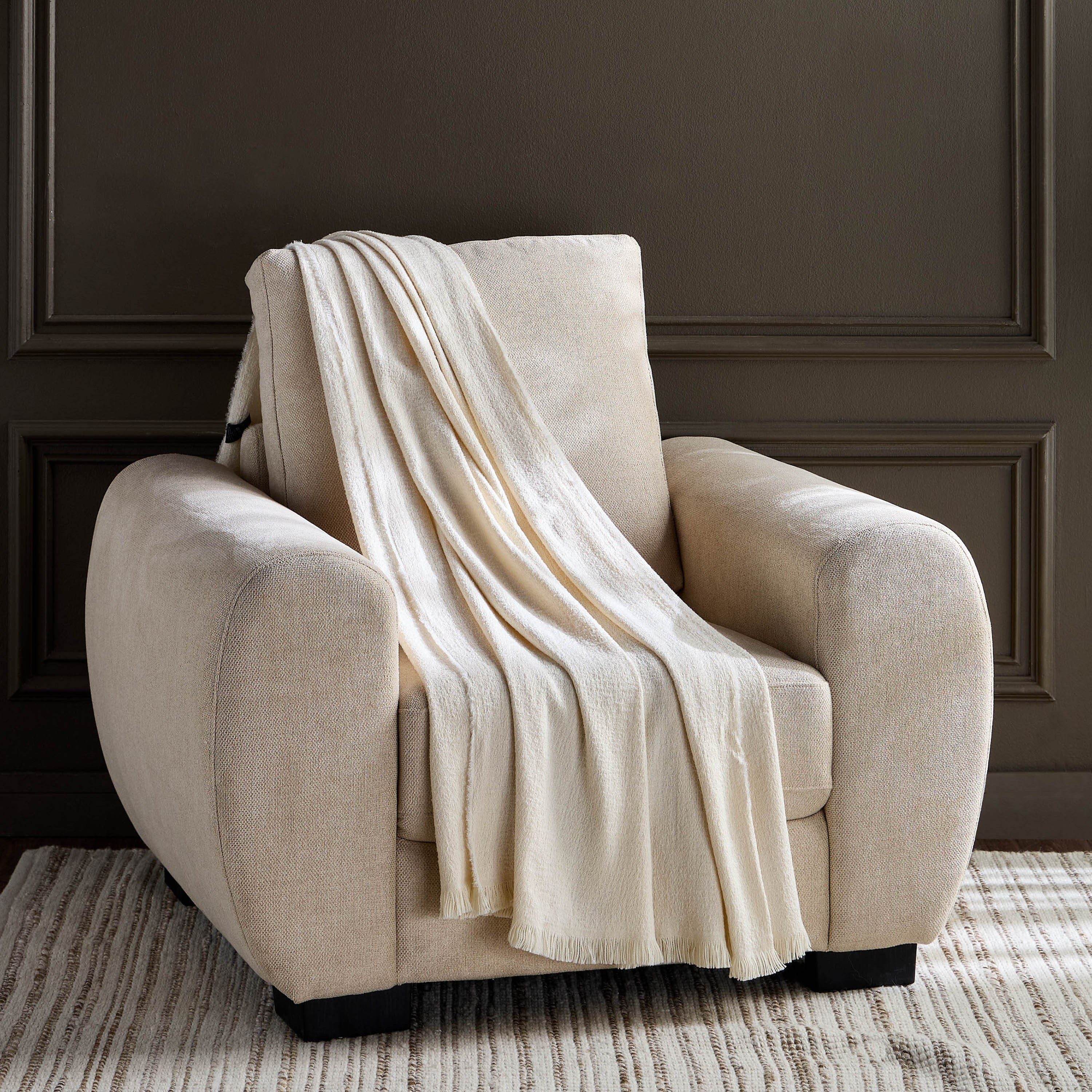 بطانية خفيفة أكريليك - زاريا - 170x130 سم-household-bedding-blankets-image-1