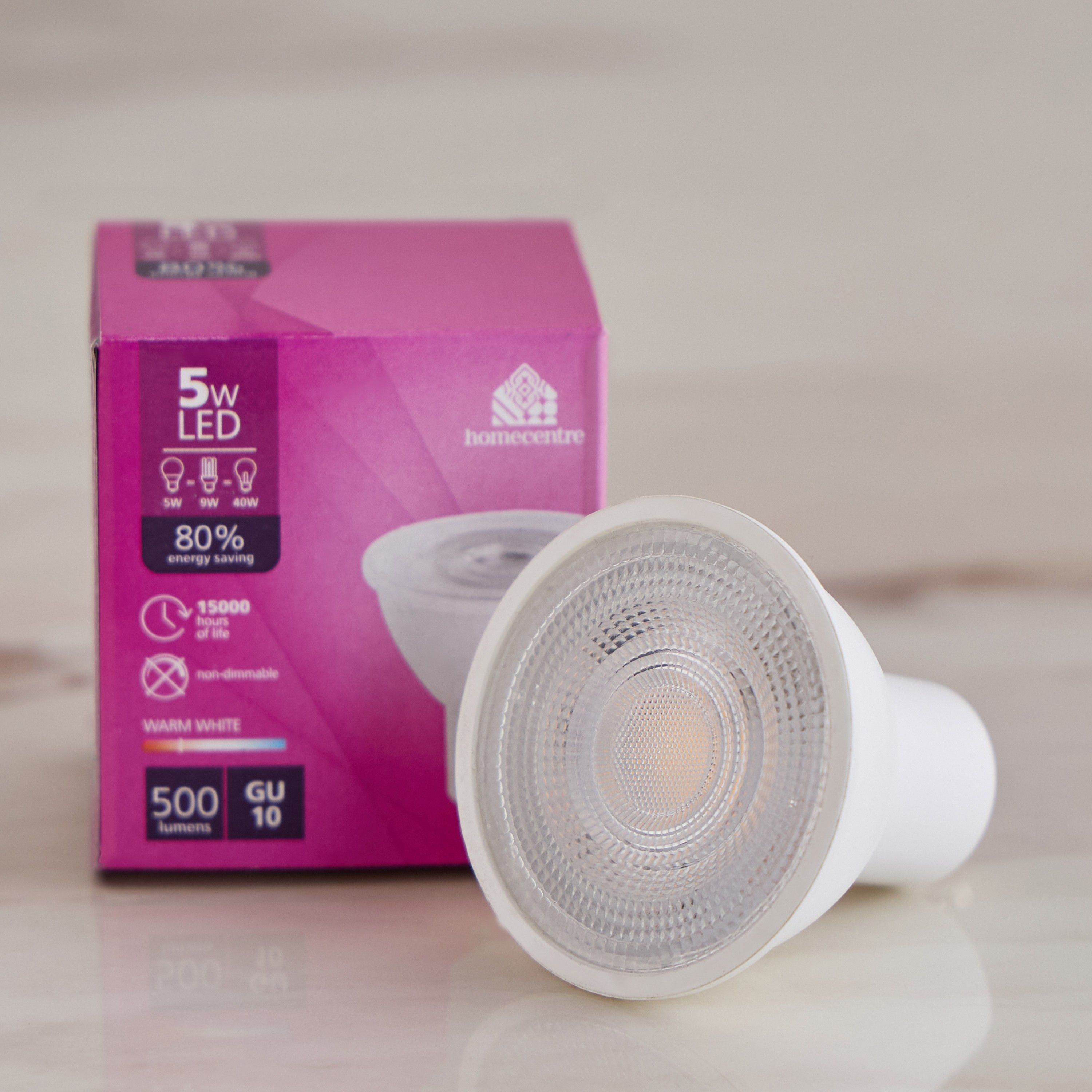 LED Bulb - GU10 5 W 500 Lumen Warm White