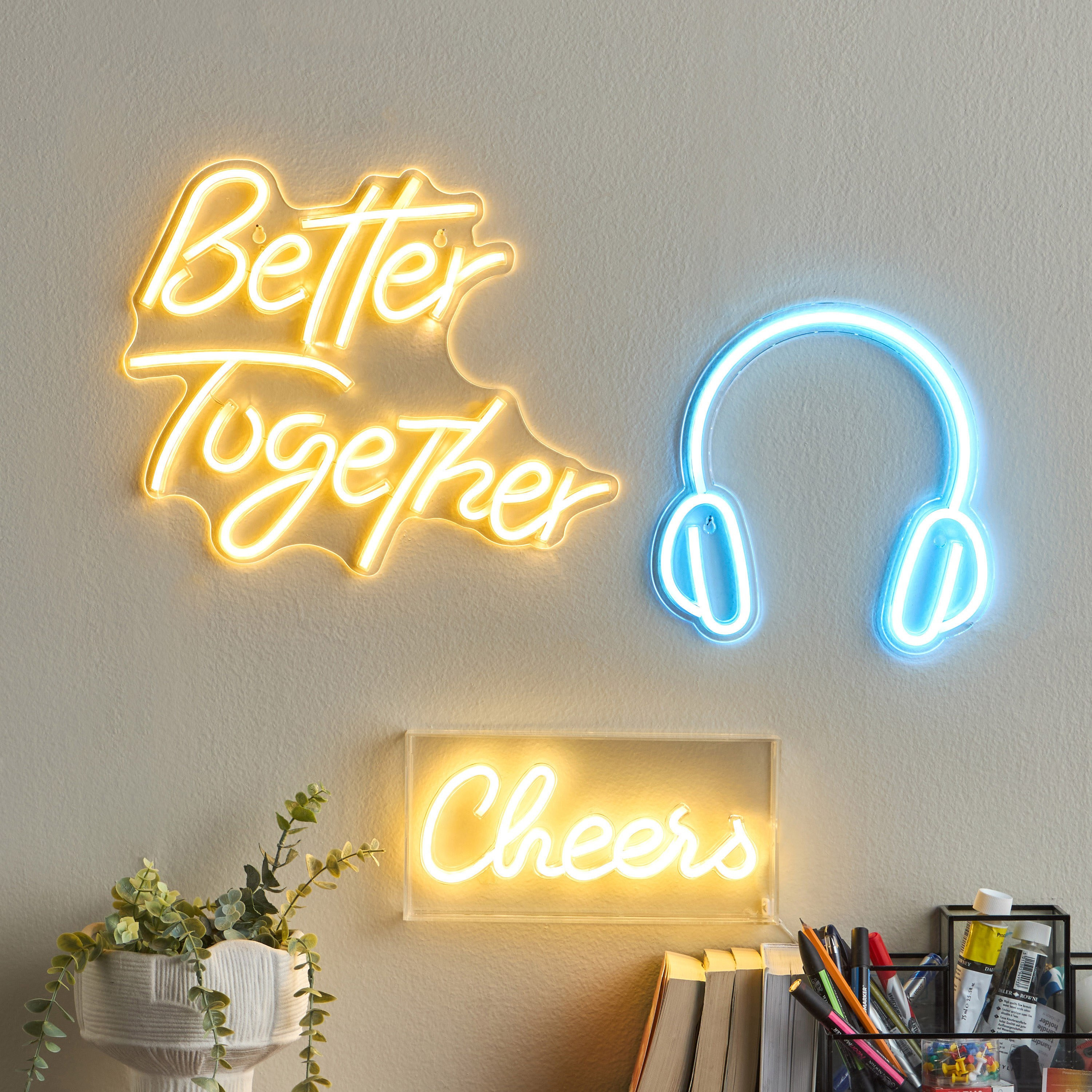 لافتة حائط إل إي دي نيون - بتر توجذر-household-lighting-decorativelighting-noveltylights-image-4
