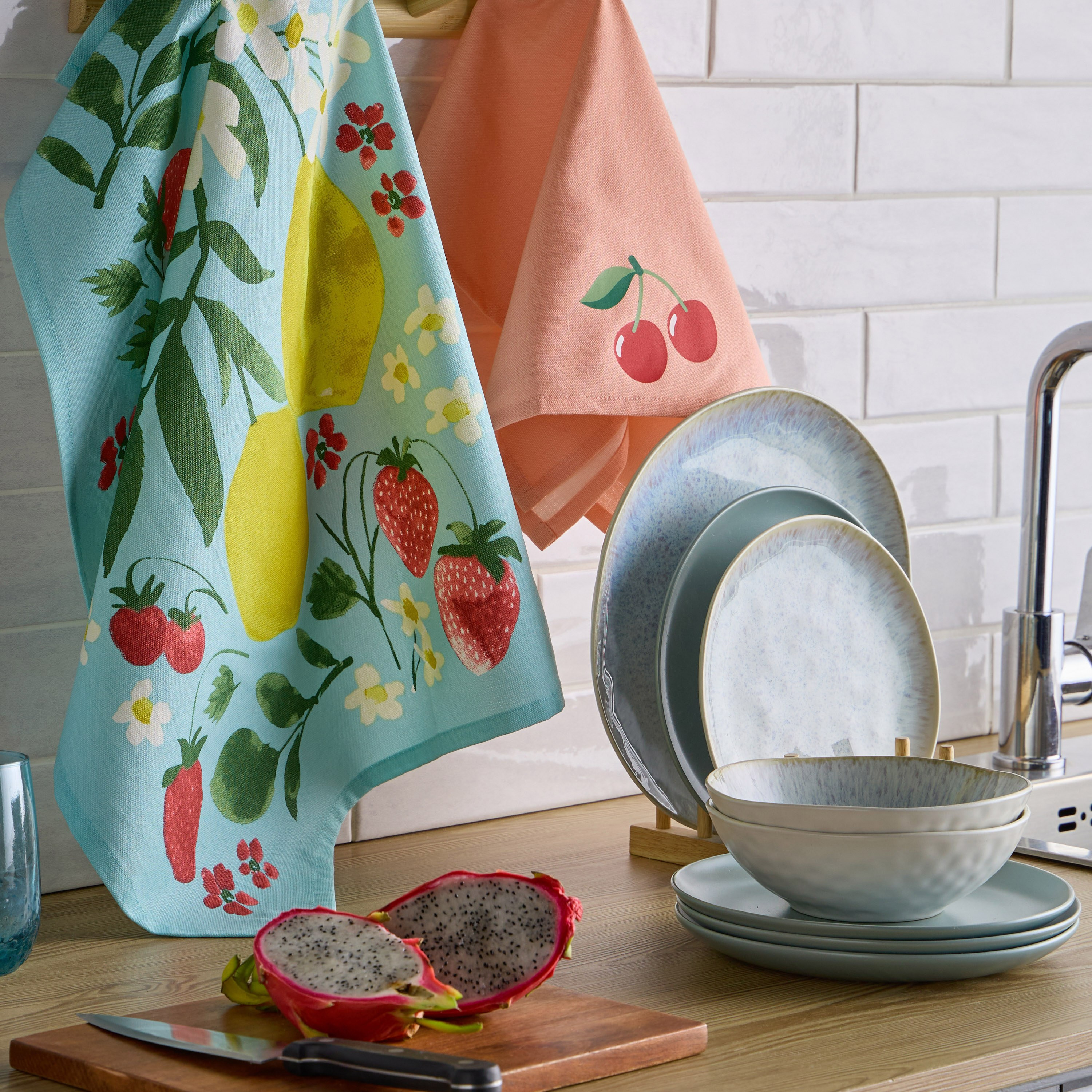 Cherry 2-Piece Kitchen Towel Set - 45x65 cm-household-kitchen-kitchenlinen-kitchentowelsandlinen-image-4