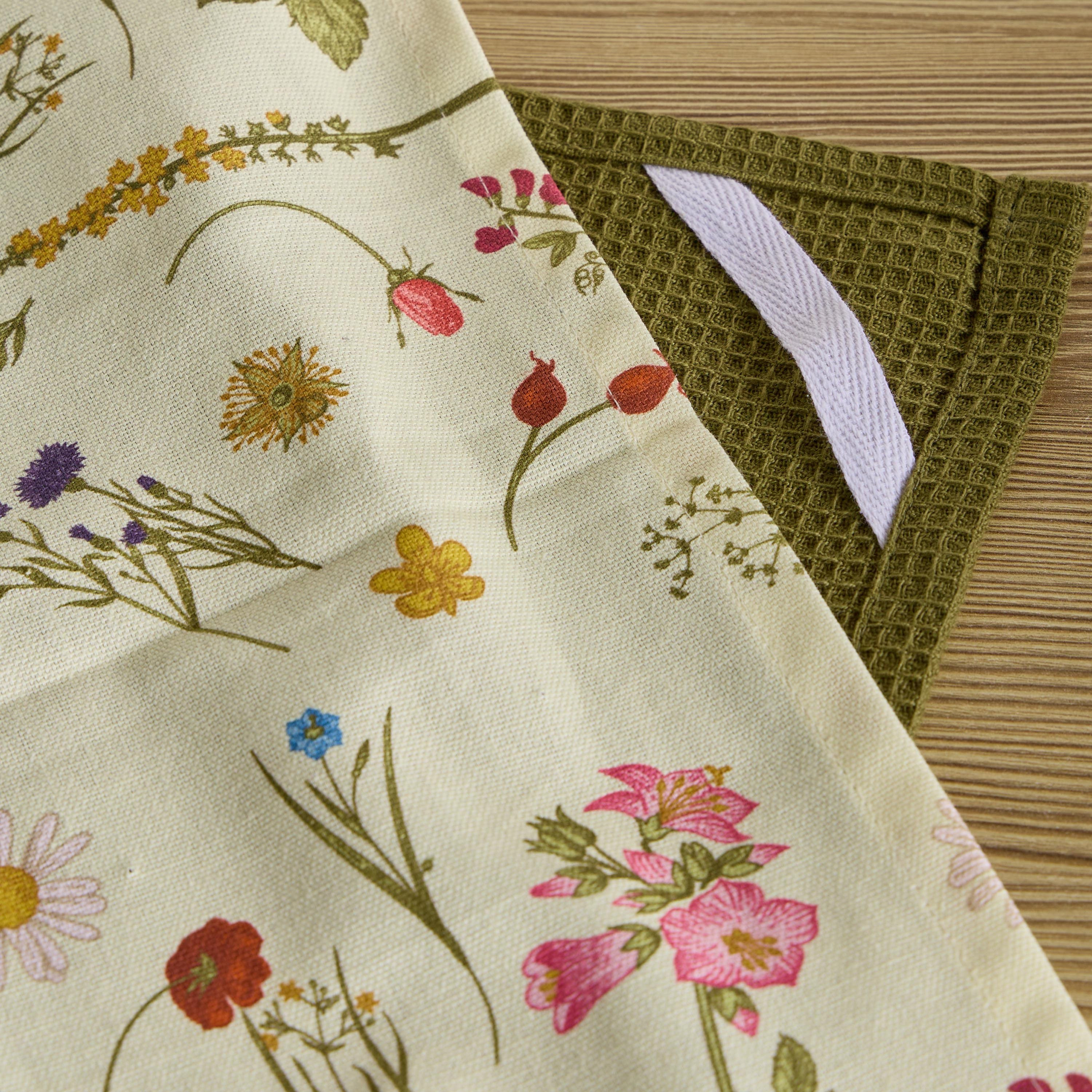 Garden Boho Kitchen Towel - Set of 2 - 70x50 cm-household-kitchen-kitchenlinen-kitchentowelsandlinen-image-2
