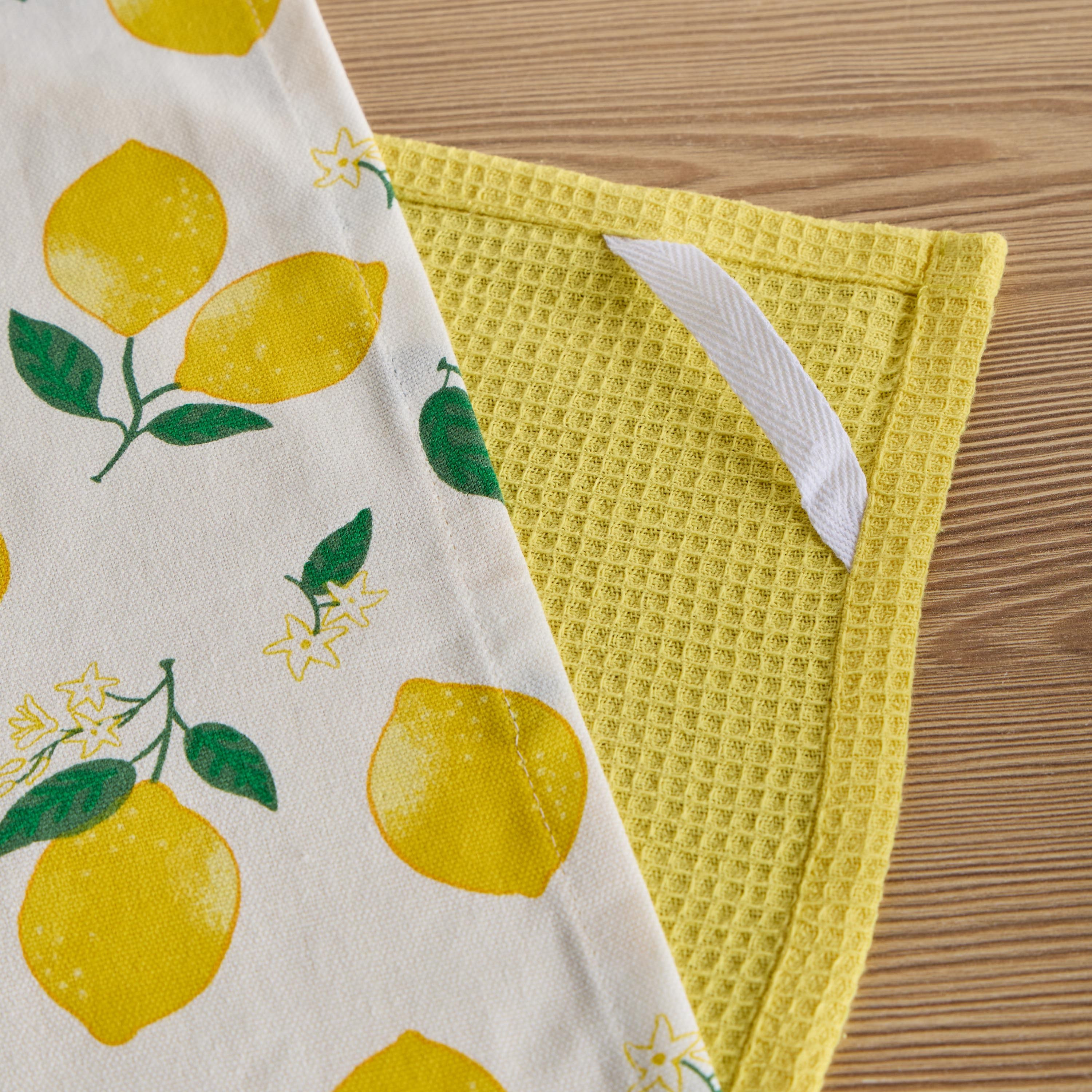Lemony 2-Piece Kitchen Towel Set - 45x65 cm-household-kitchen-kitchenlinen-kitchentowelsandlinen-image-2
