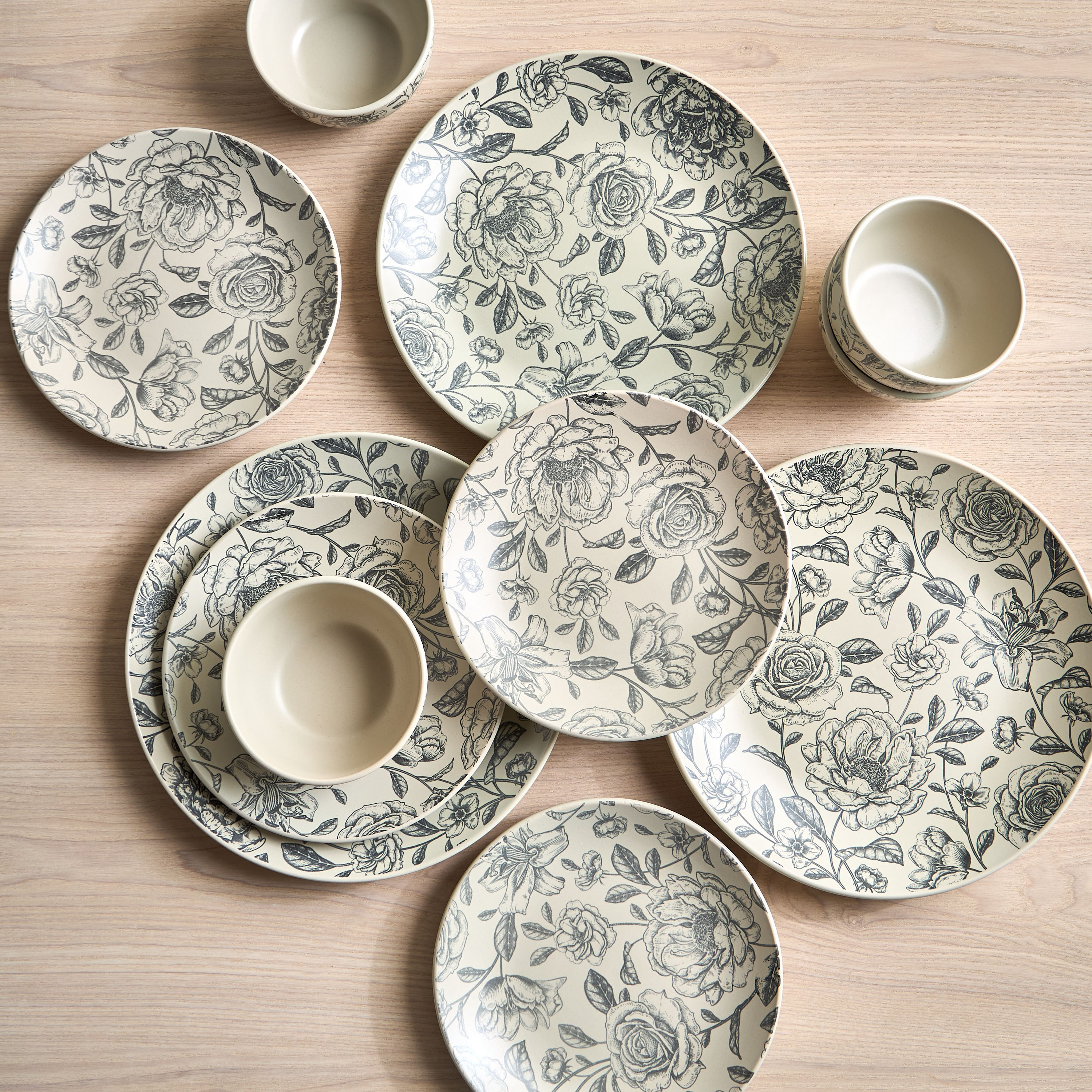 Feuille 12-Piece Stoneware Dinner Set - Serves 4-household-dining-dinnerware-dinnersets-image-1