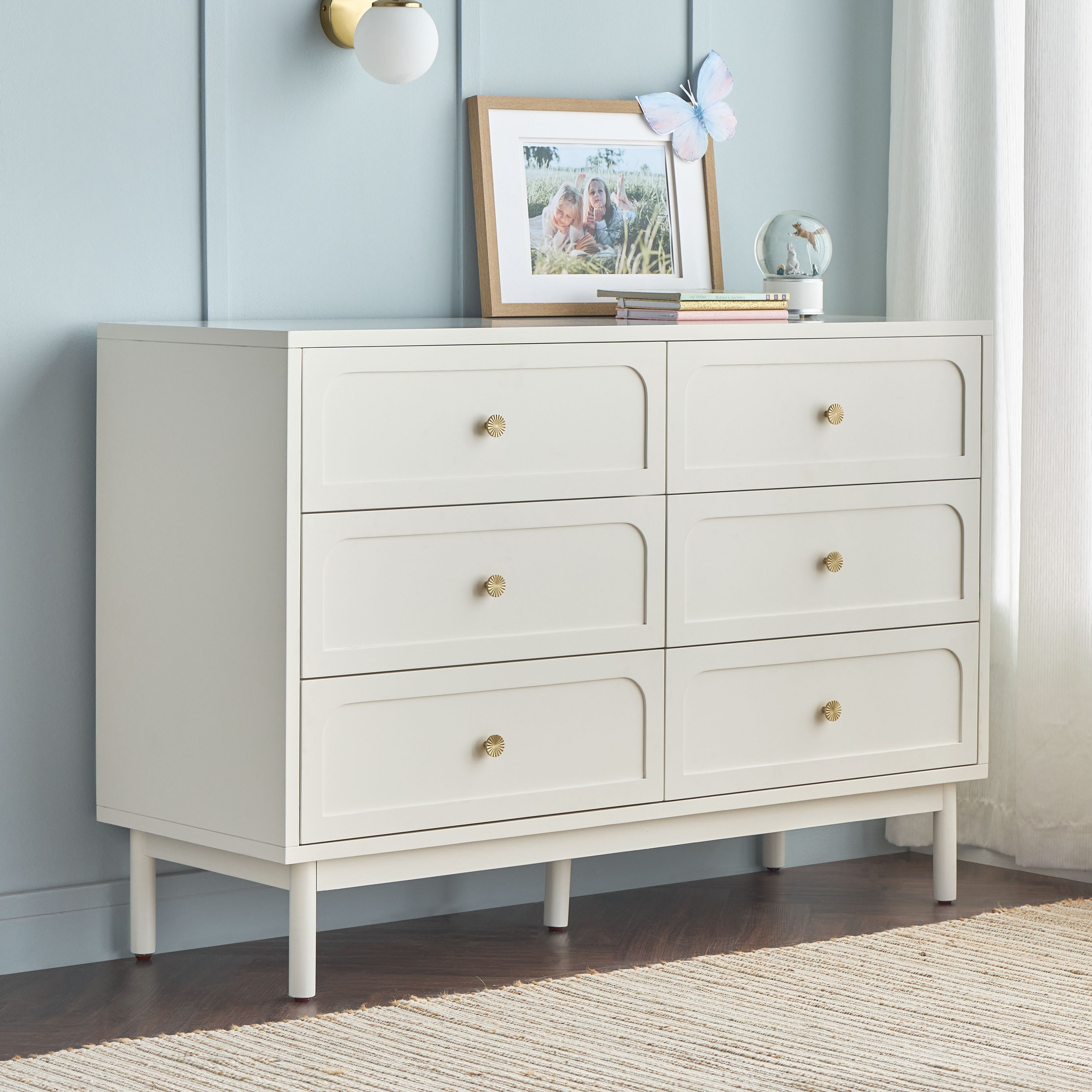 طاولة تزيين 6 أدراج - كلاريسا-babyandkids-roomfurniture-dressersandmirrors-image-1