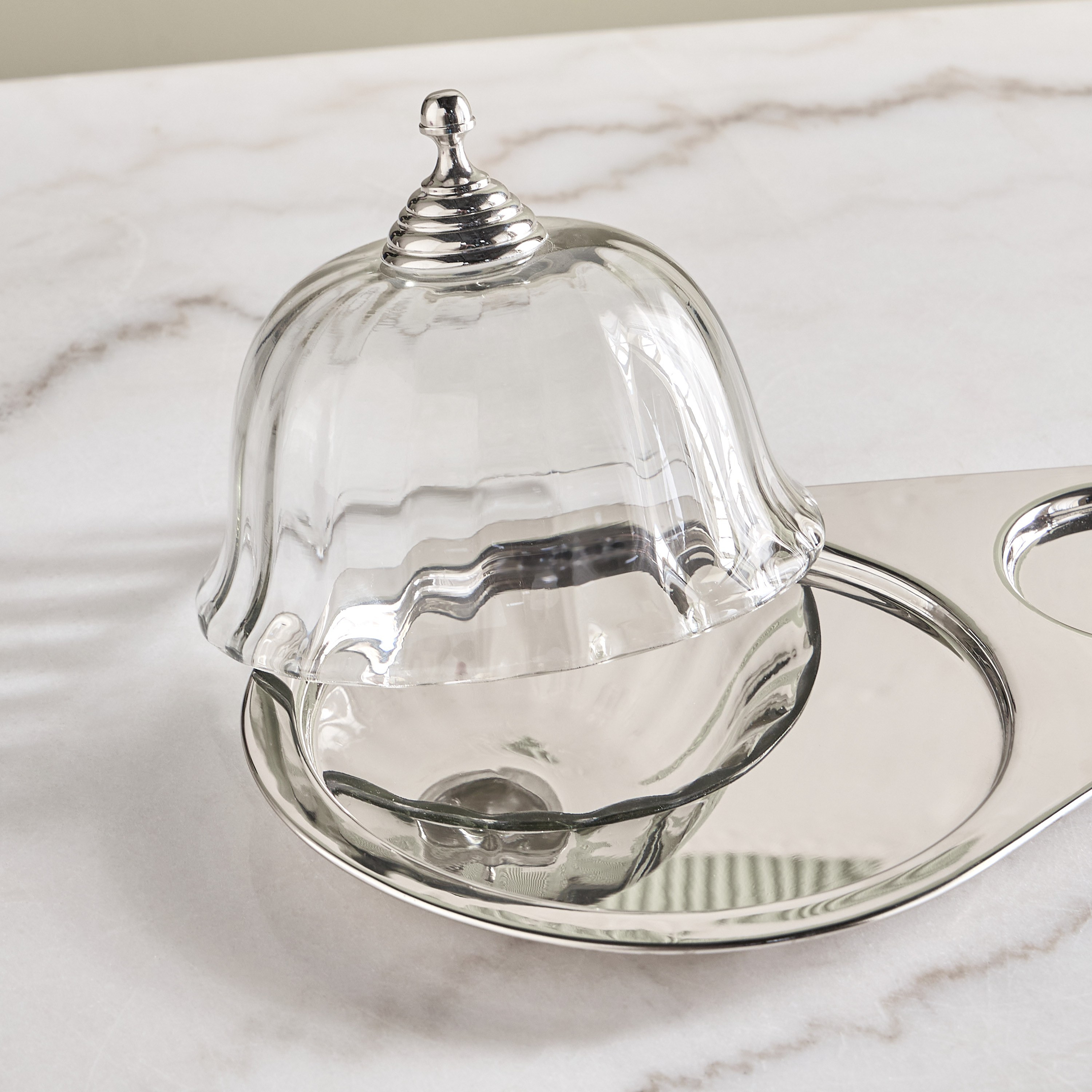 Terreno Stainless Steel Serving Tray with Dome and Knives-household-dining-serveware-servingtrays-image-3