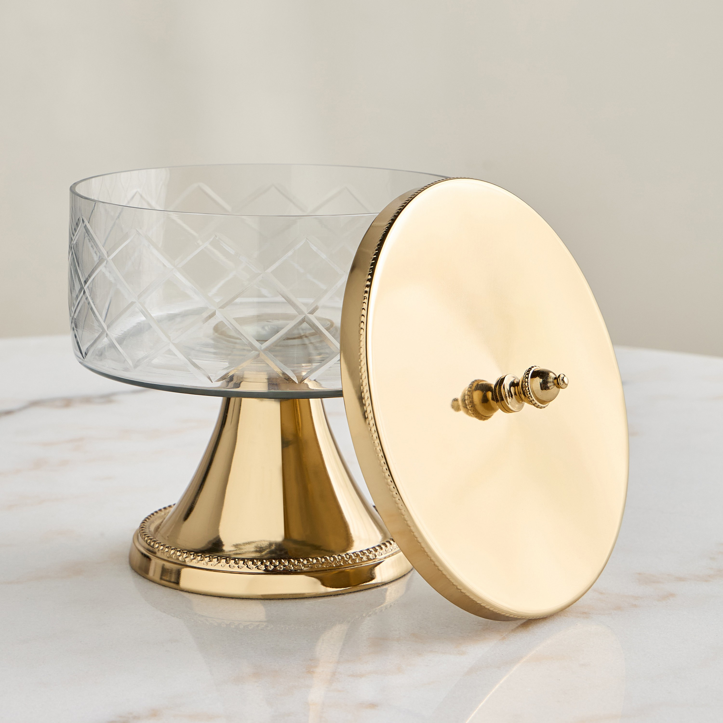 Terreno Decorative Jar On Stand-household-decor-vasesandbowls-image-2