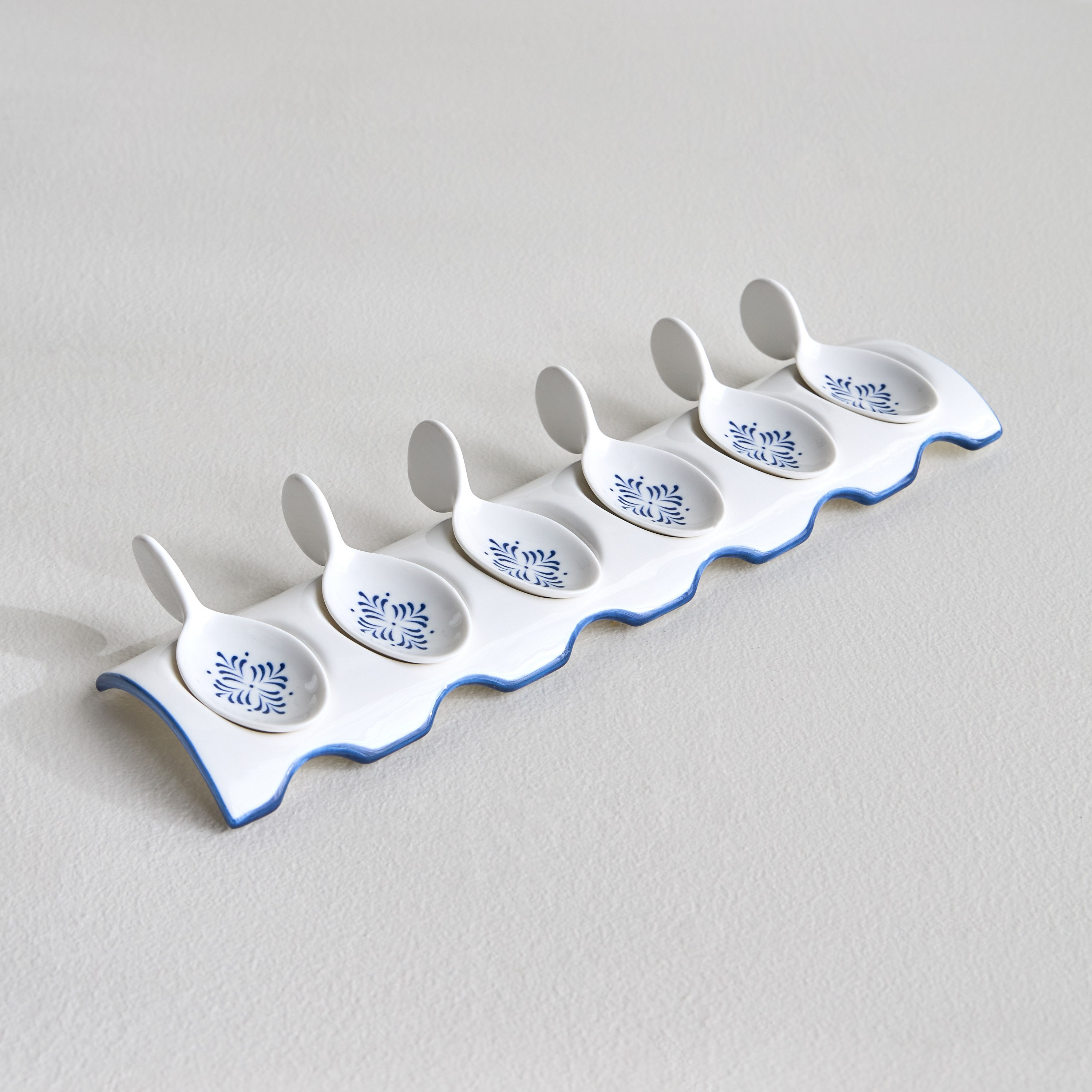 Sicilian 6-Piece Porcelain Appetizer Spoon Set-household-kitchen-kitchentoolsandutensils-foodservingtools-image-1