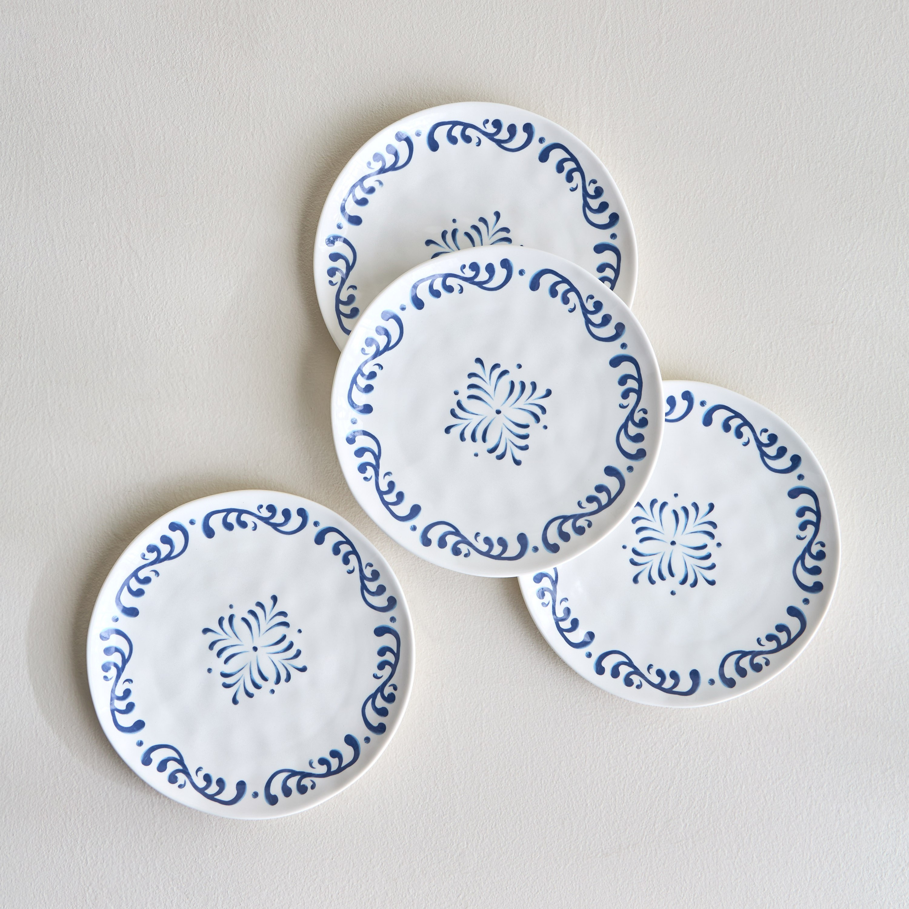 Sicilian 4-Piece Porcelain Side Plate Set - 21.7 cm-household-dining-dinnerware-plates-image-1