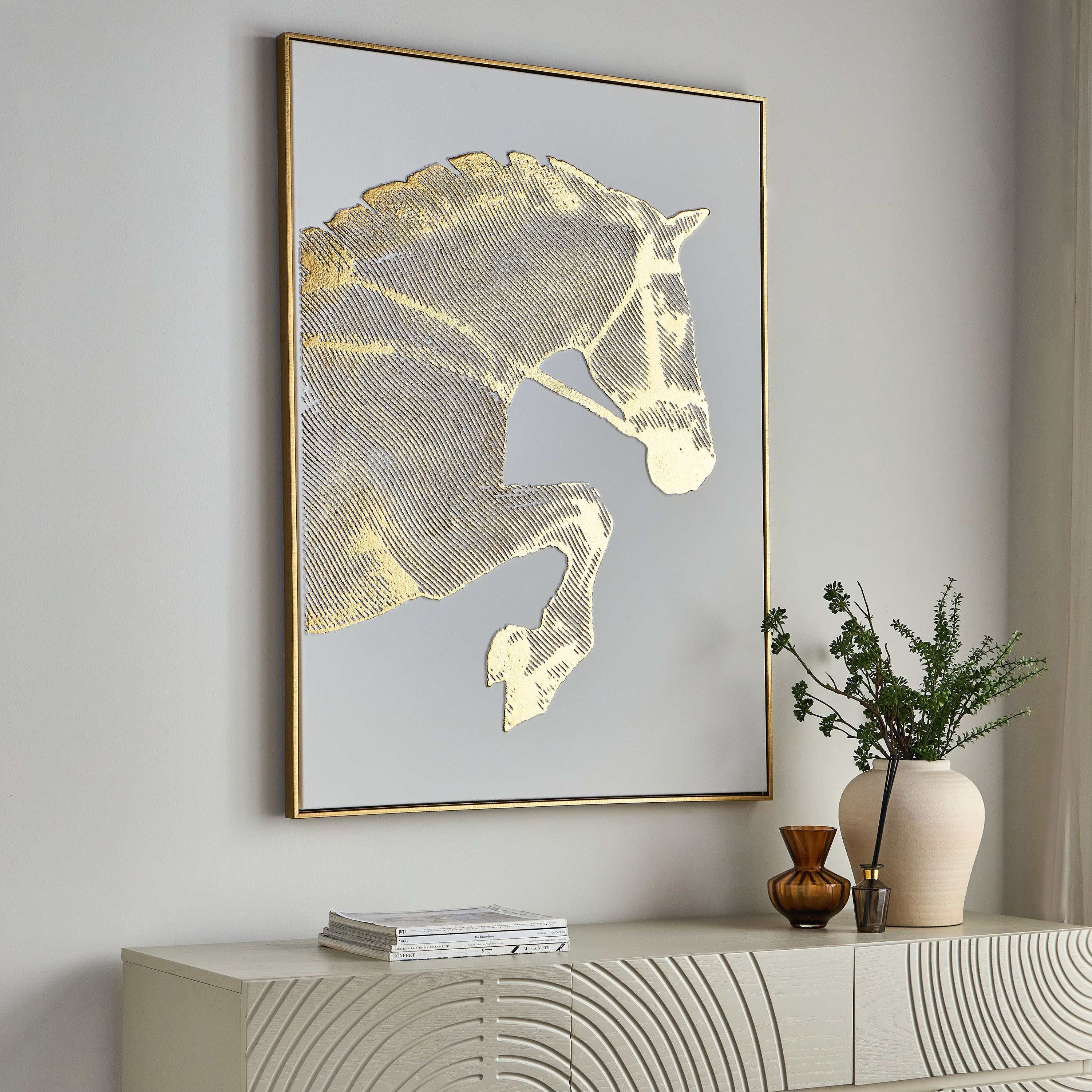 زينة حائط كانفاس مؤطرة مرسومة يدويًا - إيمري- 90x120 سم-household-walldecorandmirrors-wallart-image-4