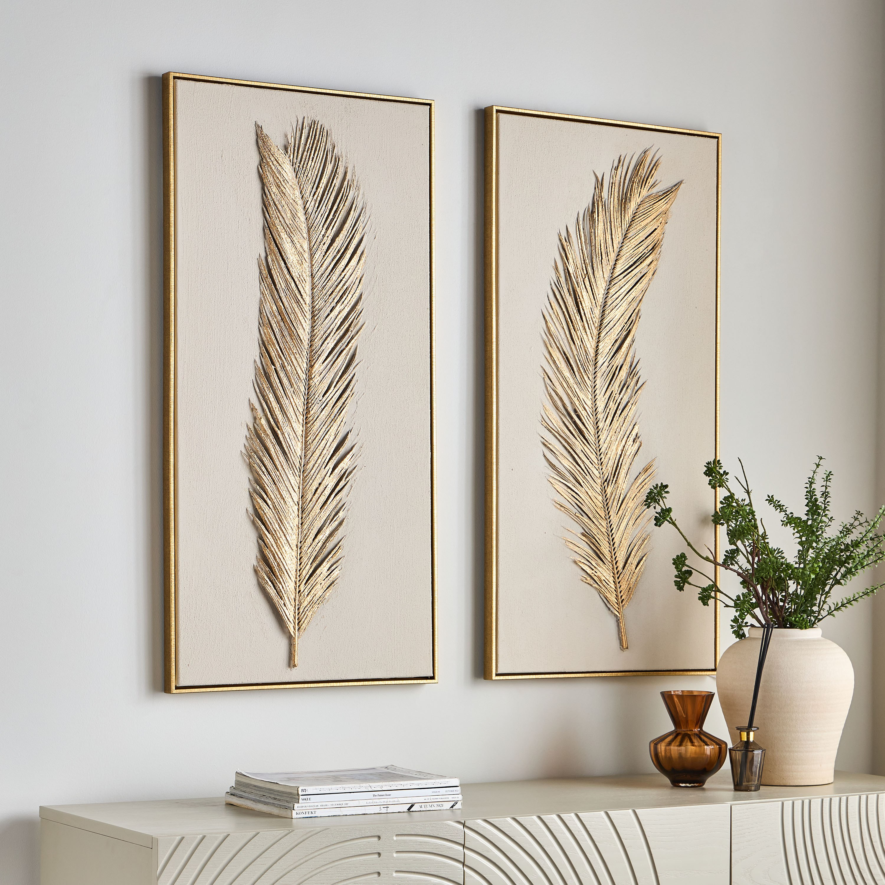 Asval Framed Canvas Wall Art - 50x100 cm-household-walldecorandmirrors-wallart-image-3