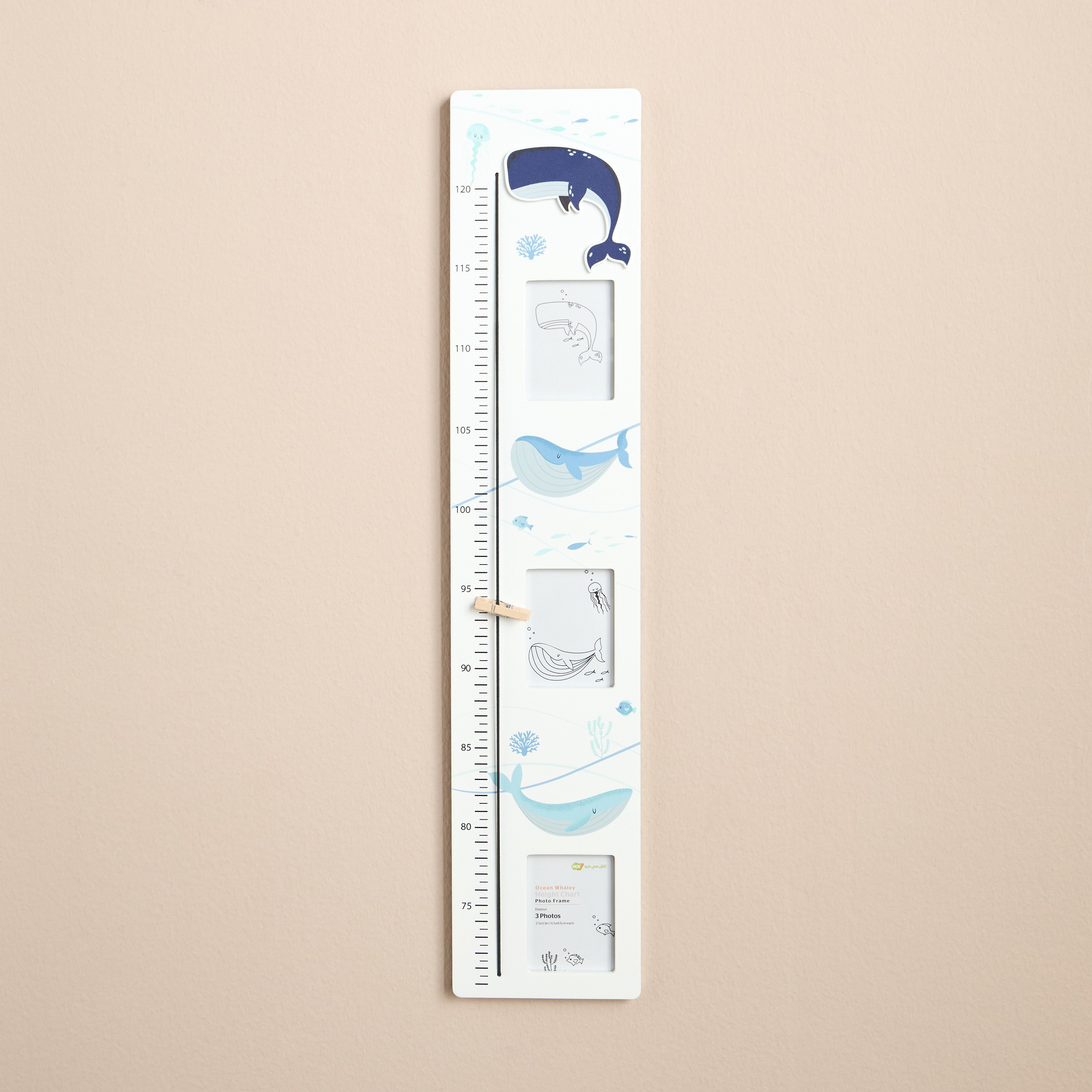 Ocean Whaley Love Height Chart - 12x57x1 cm