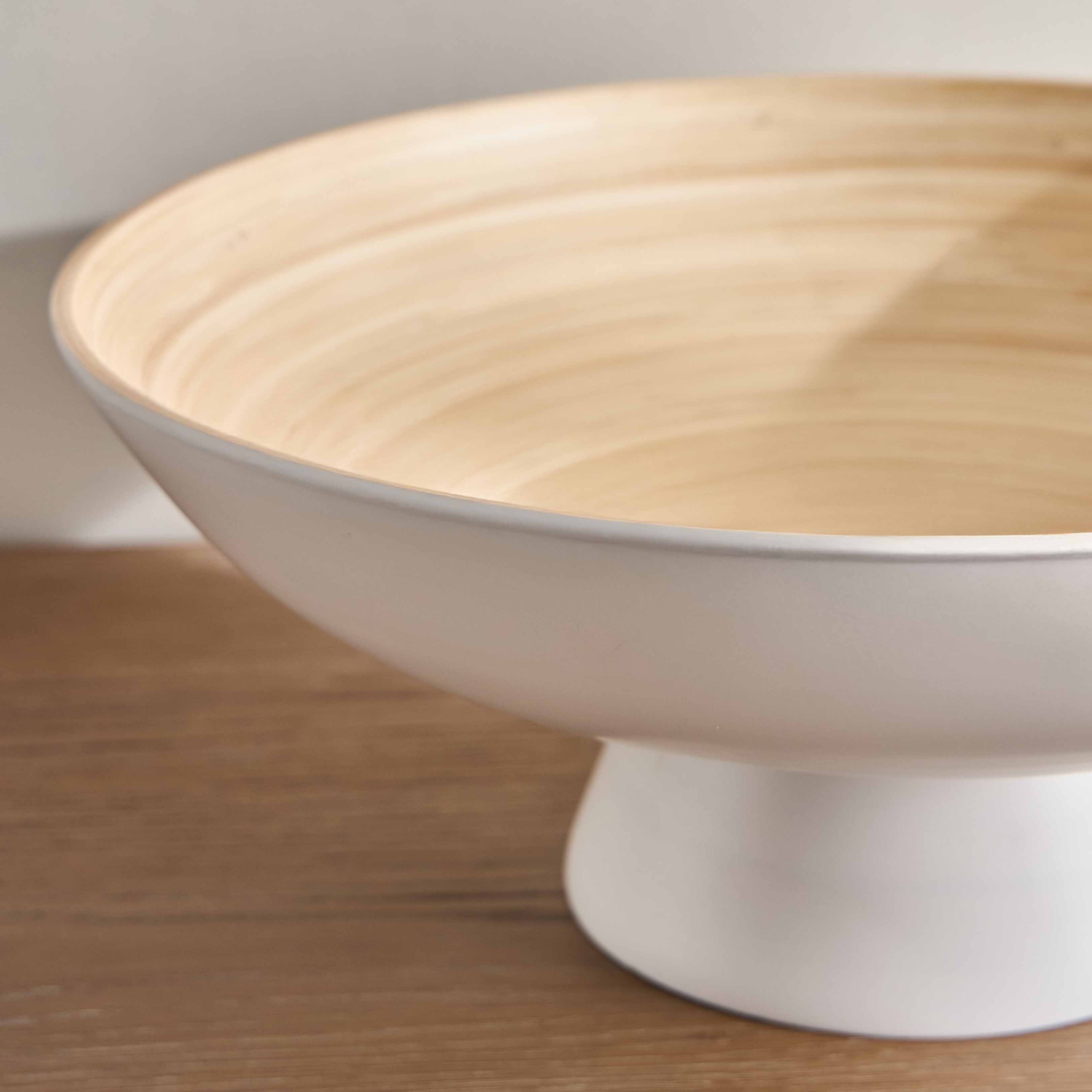 Yara Bamboo Serving Bowl - 40 cm-household-dining-dinnerware-bowls-image-2