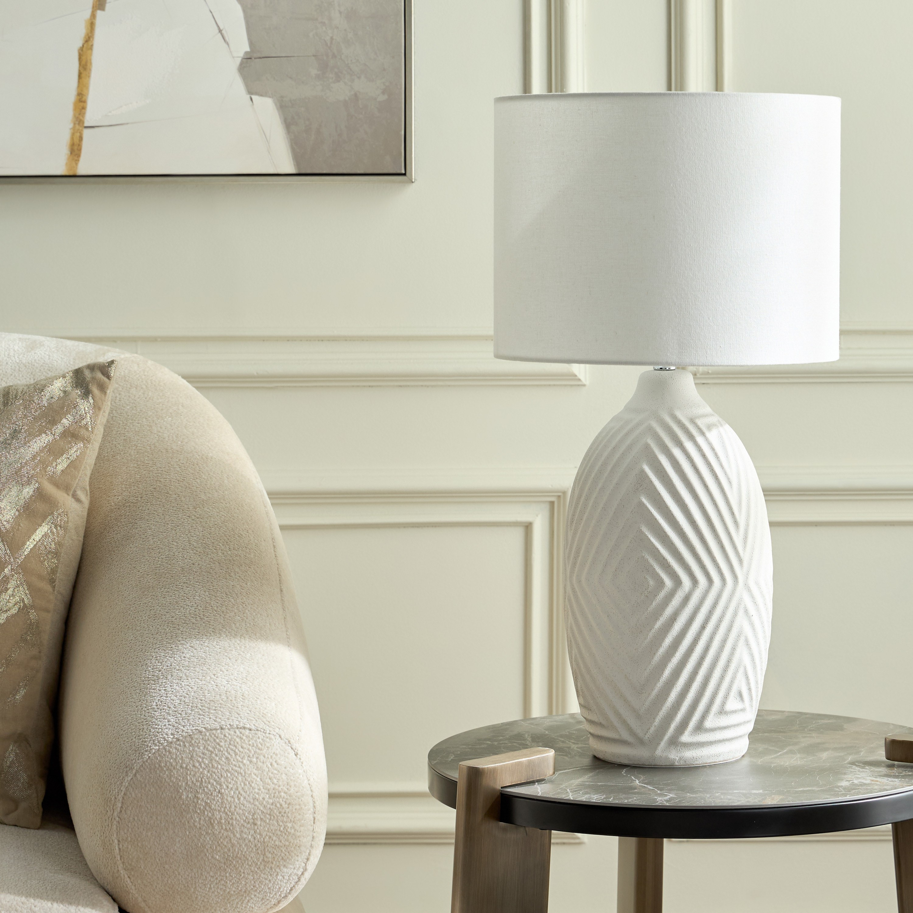 Donna Ceramic Table Lamp - 62 cm-household-lighting-tableanddesklamps-image-5