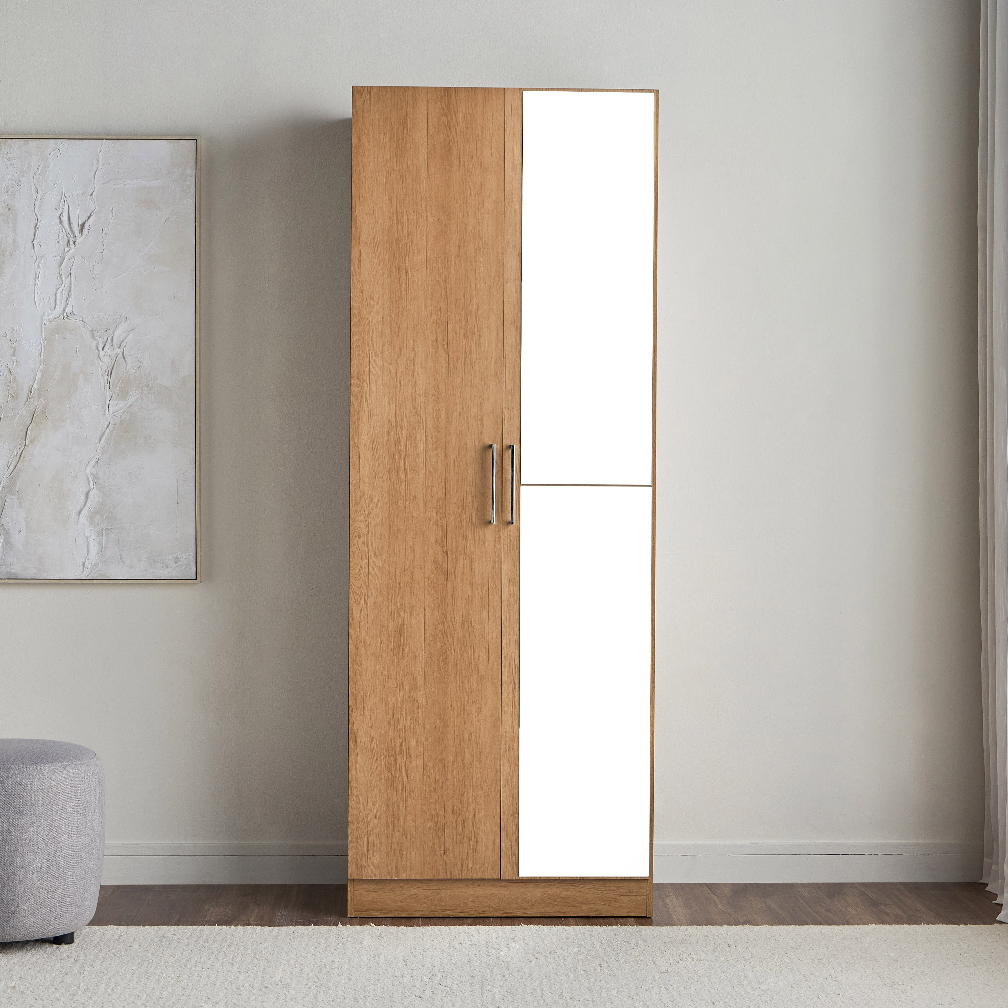 Otis 2-Door Wardrobe with Mirror-furniture-bedroom-wardrobes-image-2