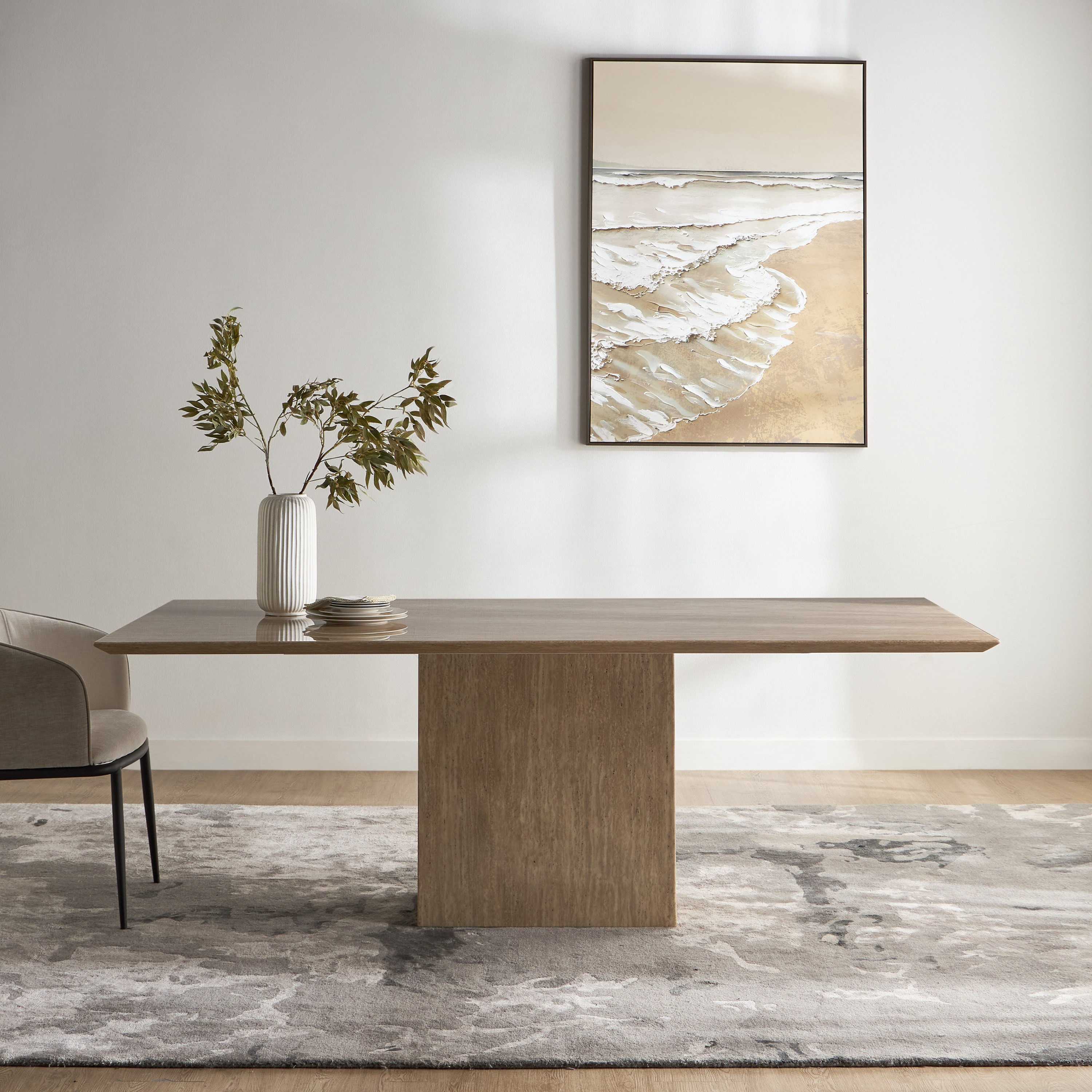 طاولة سفرة 8 مقاعد بسطح رخامي - بافيا-furniture-diningroom-diningtables-image-2