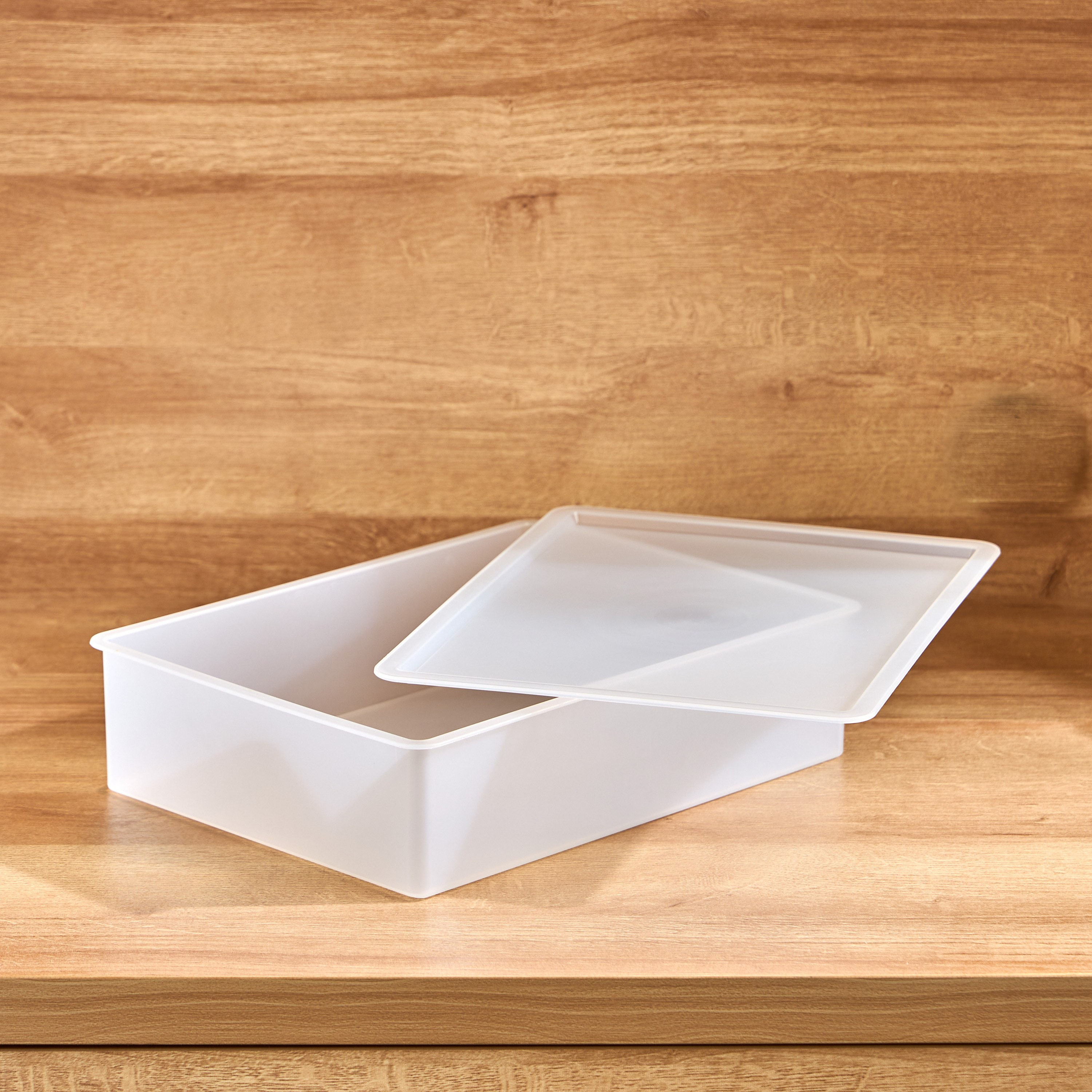 Elsa Frosted Storage Box with Lid - 32x24x8 cm-household-storage-storagesolutions-storageboxesandbaskets-image-2