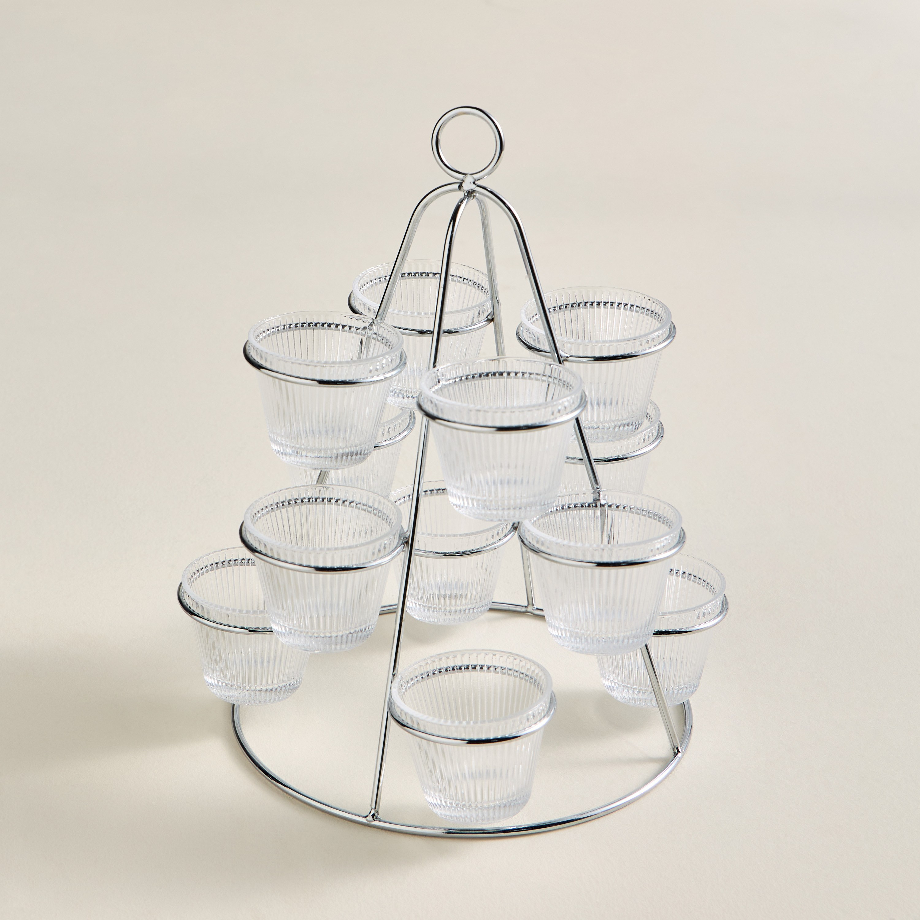 Eren 12-Piece Glass Cup and Stand Set, Serves 12-household-dining-teaandcoffee-teaandcoffeesets-image-2