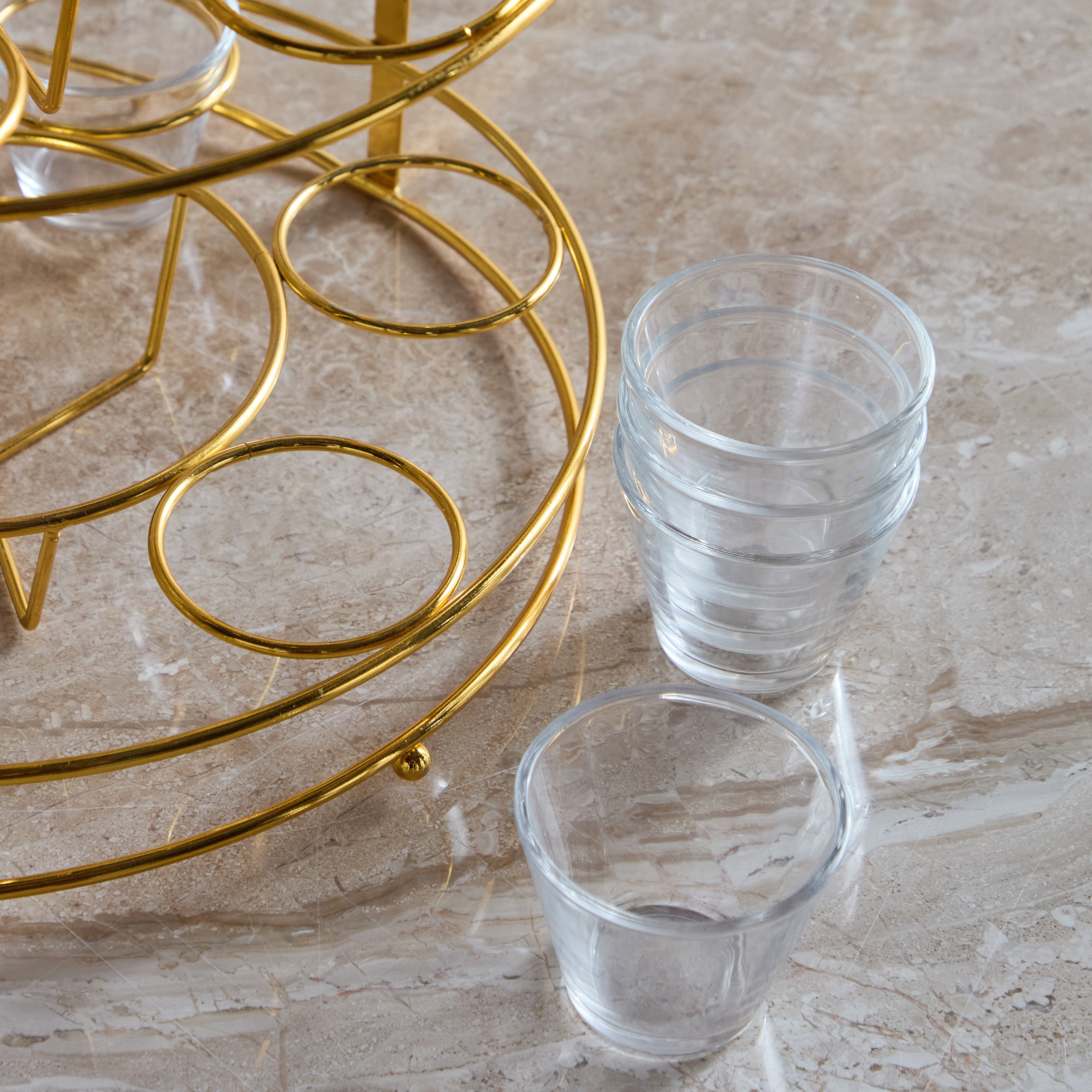 Baris 13-Piece Glass Kahwa Set - 80 ml, Serves 12-household-dining-teaandcoffee-teaandcoffeesets-image-3