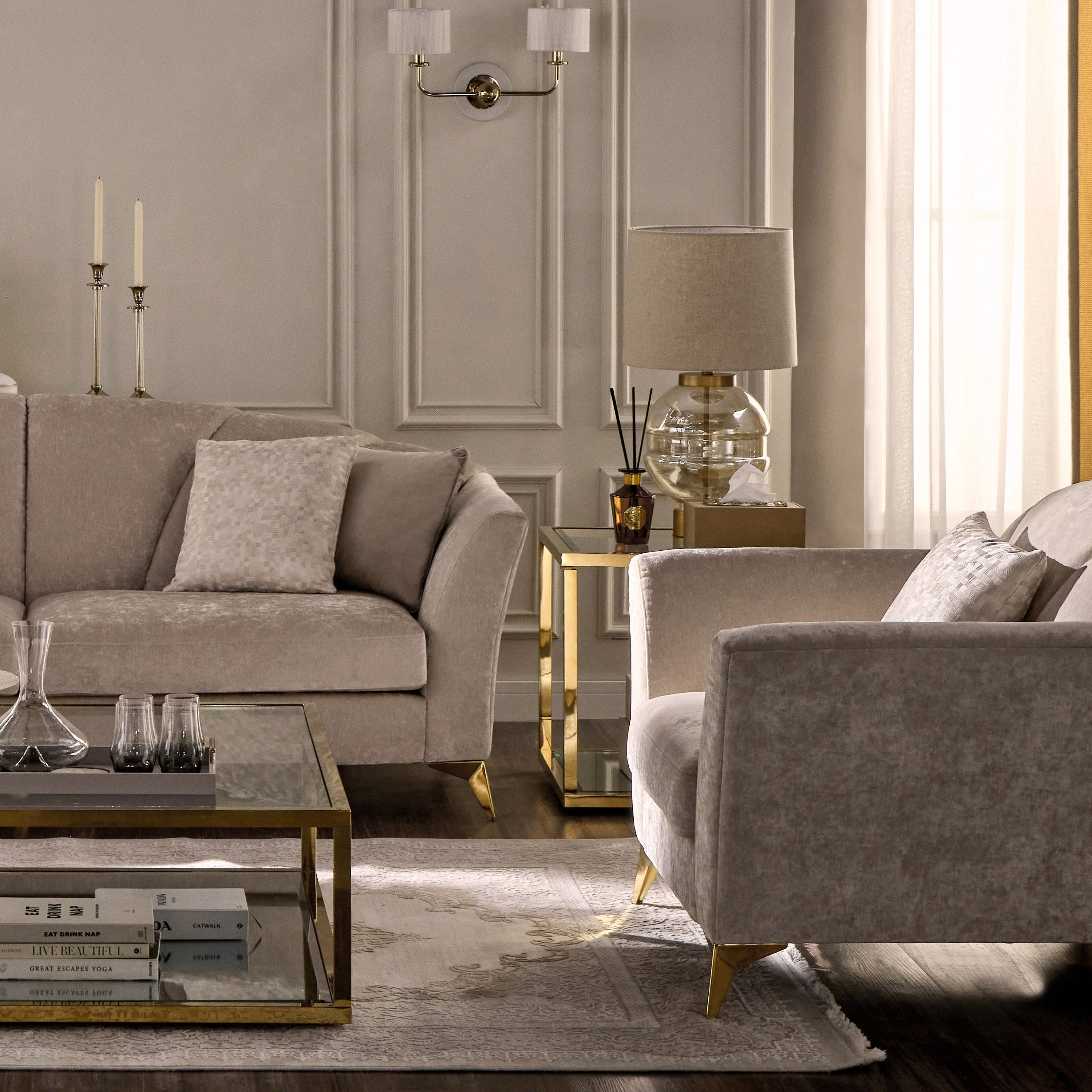 Harlow Glass Table Lamp - 72 cm-household-lighting-tableanddesklamps-image-5