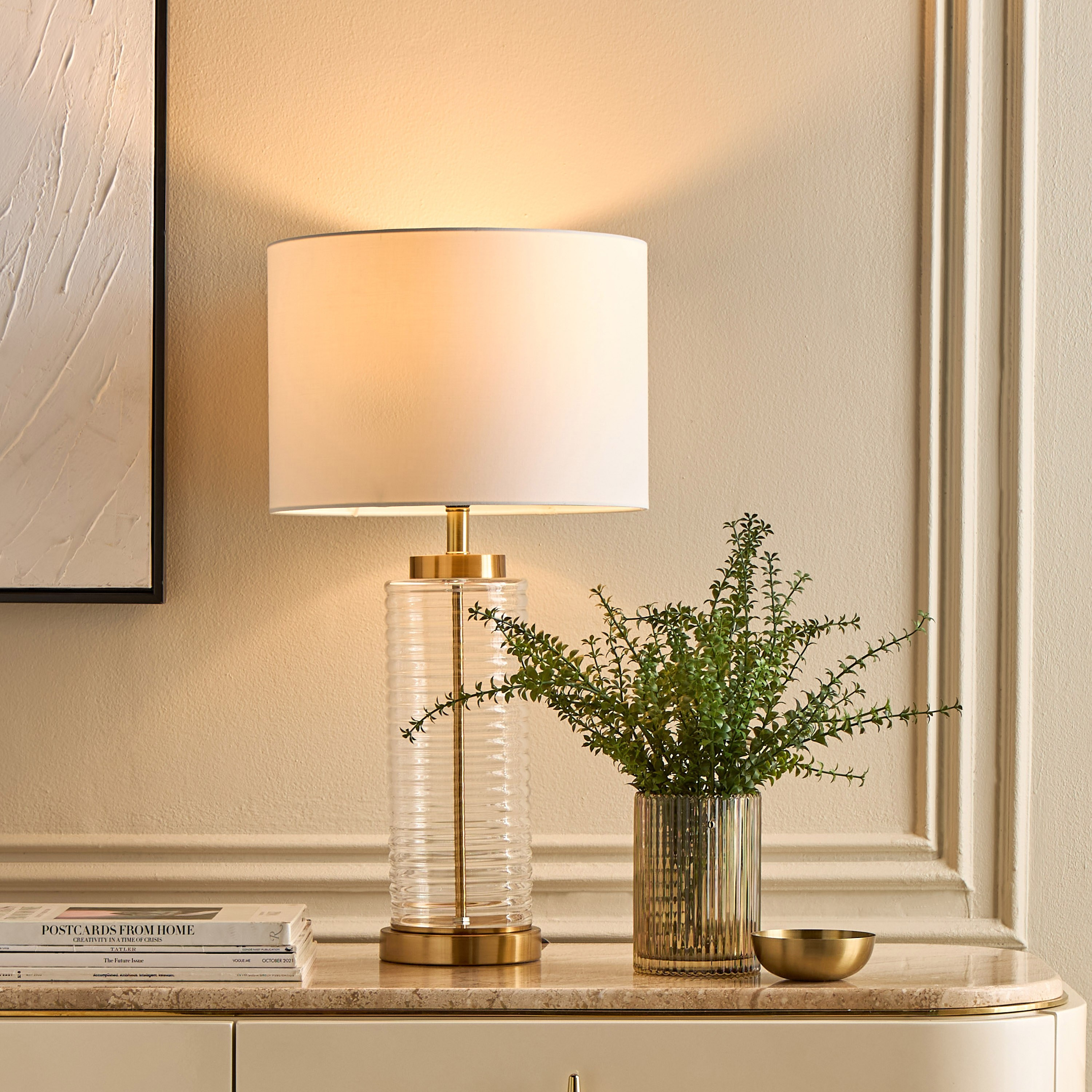 Luella Glass Table Lamp - 64 cm-household-lighting-tableanddesklamps-image-5