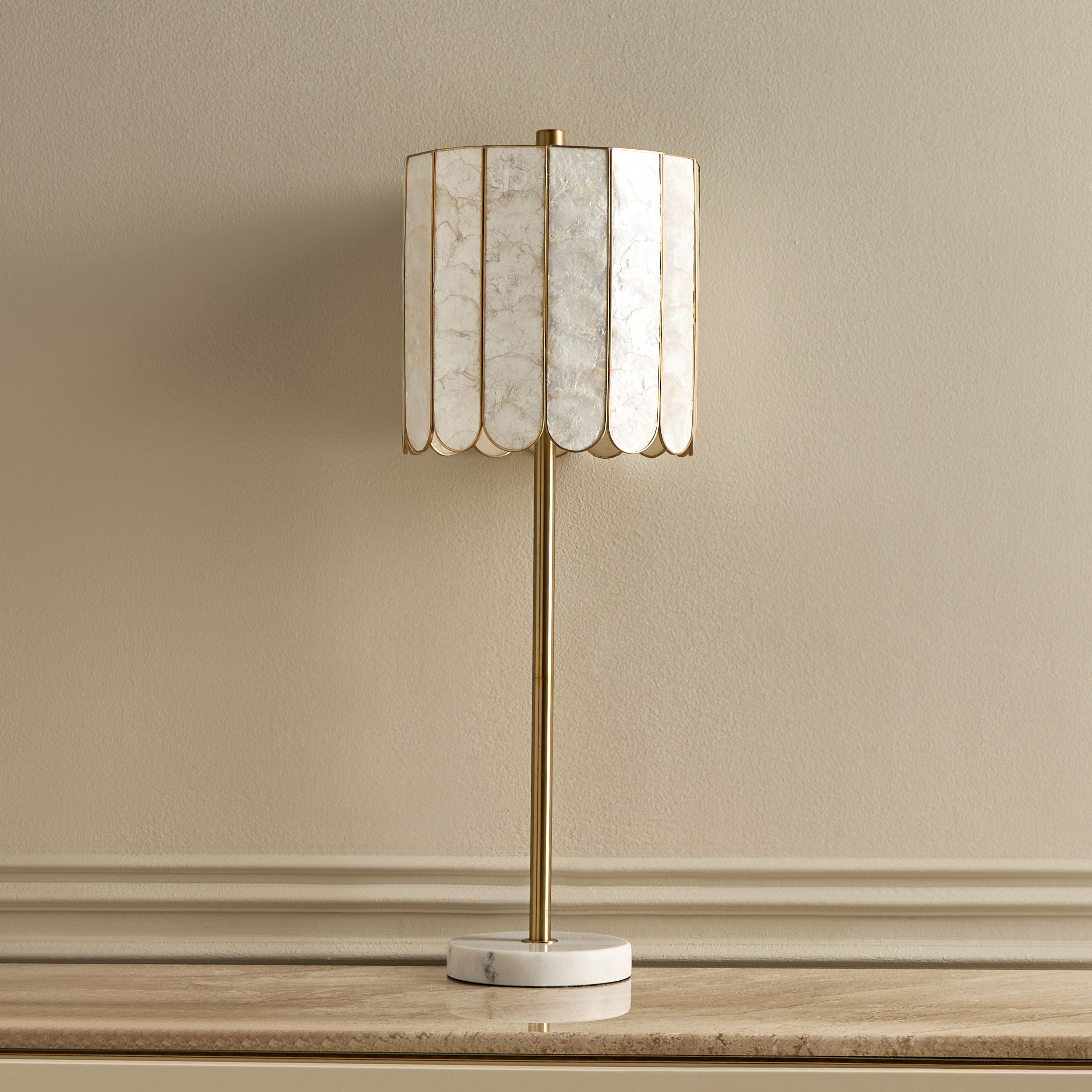 Calla Marble Table Lamp - 70 cm