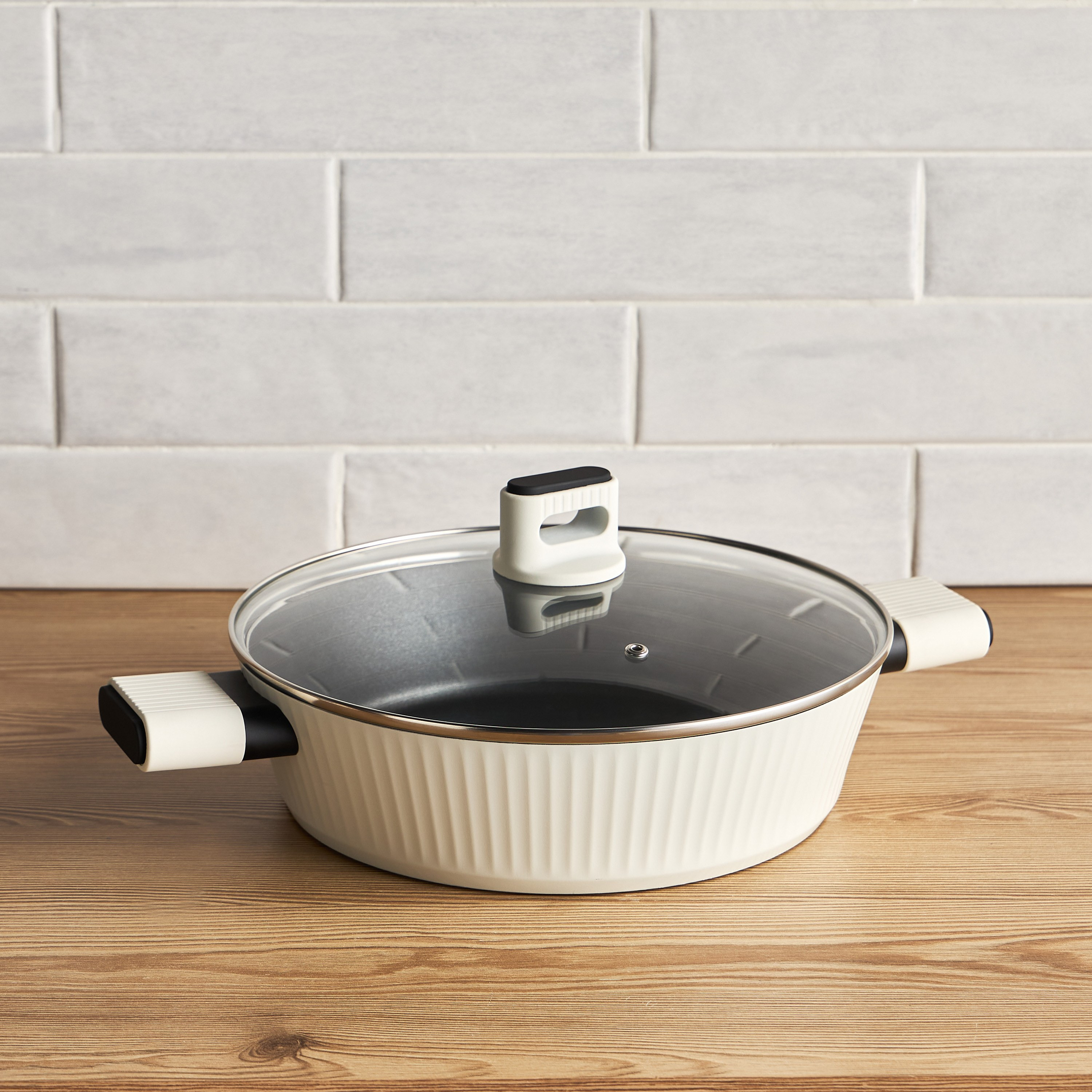 Fazzo Aluminium Shallow Pot - 28 cm