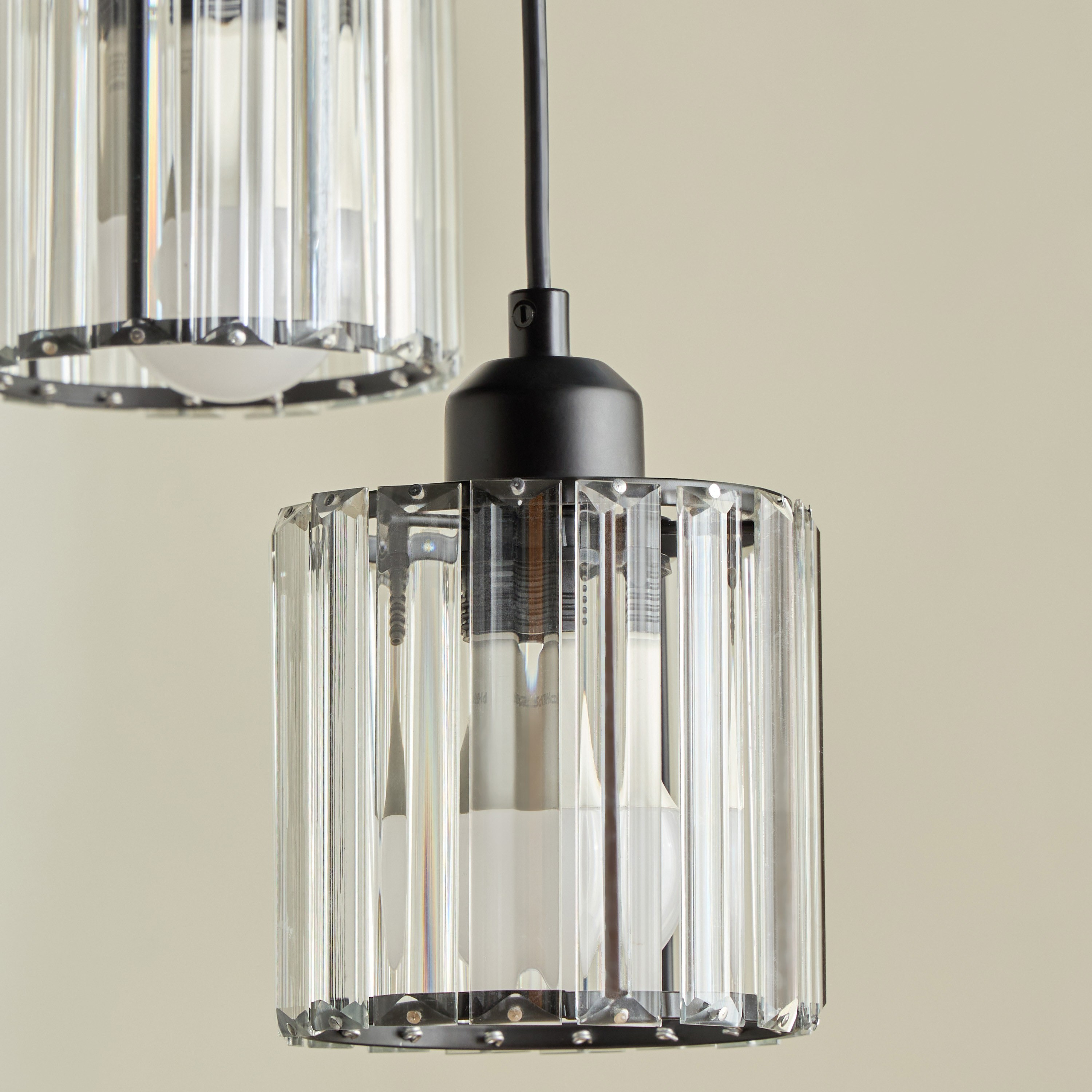 مصباح كريستال متدلي 3 لمبات - كيرا-household-lighting-ceilinglamps-clusters-image-3