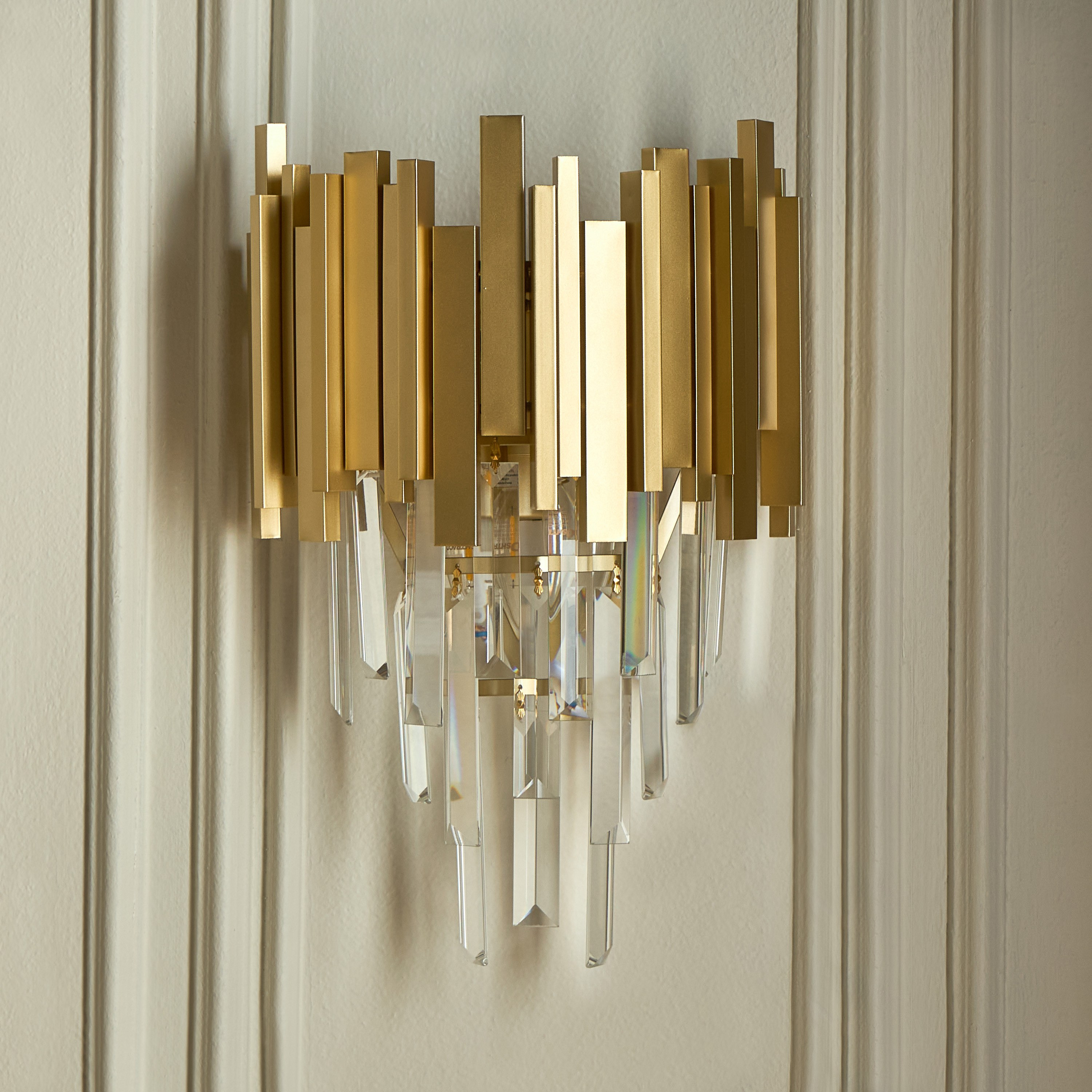 Rosa 2-Lights Glass Wall Lamp-household-lighting-walllamps-image-1