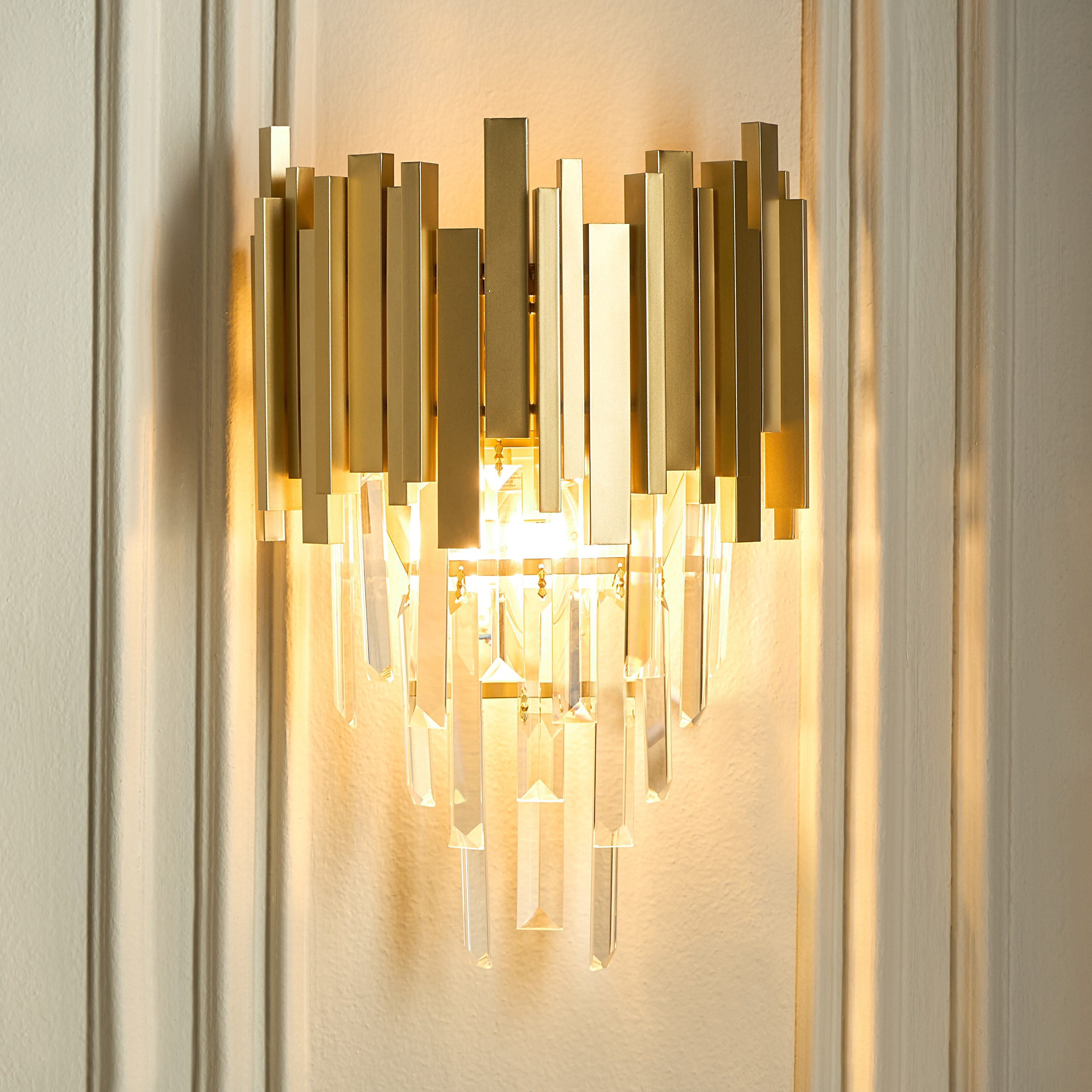 Rosa 2-Lights Glass Wall Lamp-household-lighting-walllamps-image-2