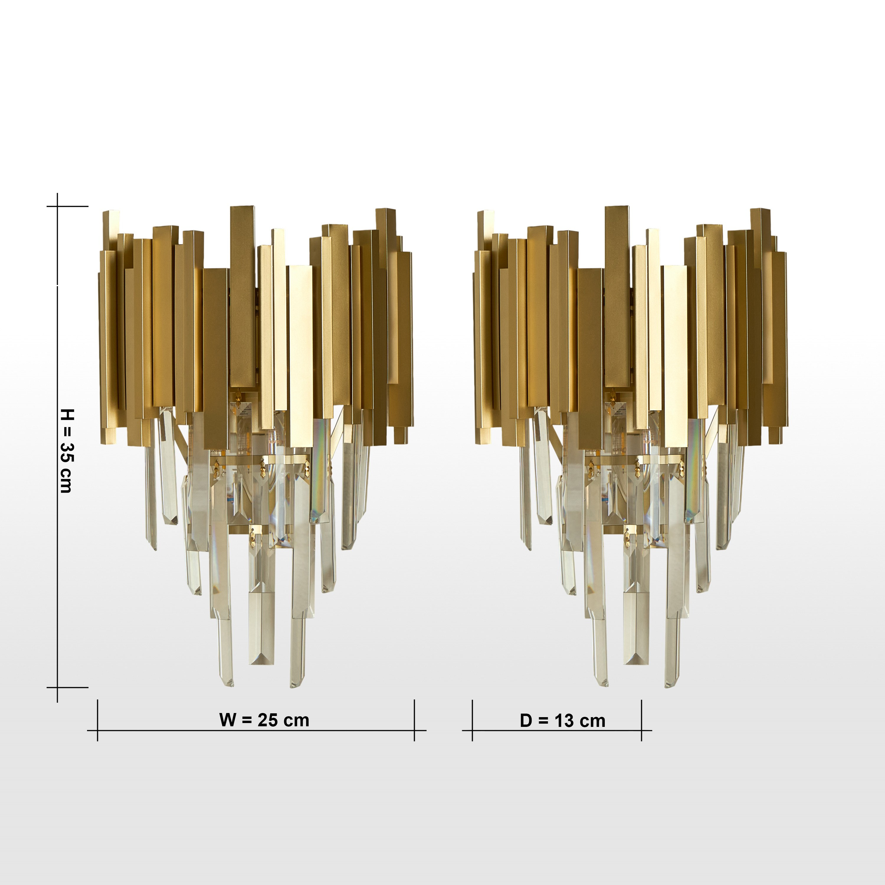 Rosa 2-Lights Glass Wall Lamp-household-lighting-walllamps-image-5
