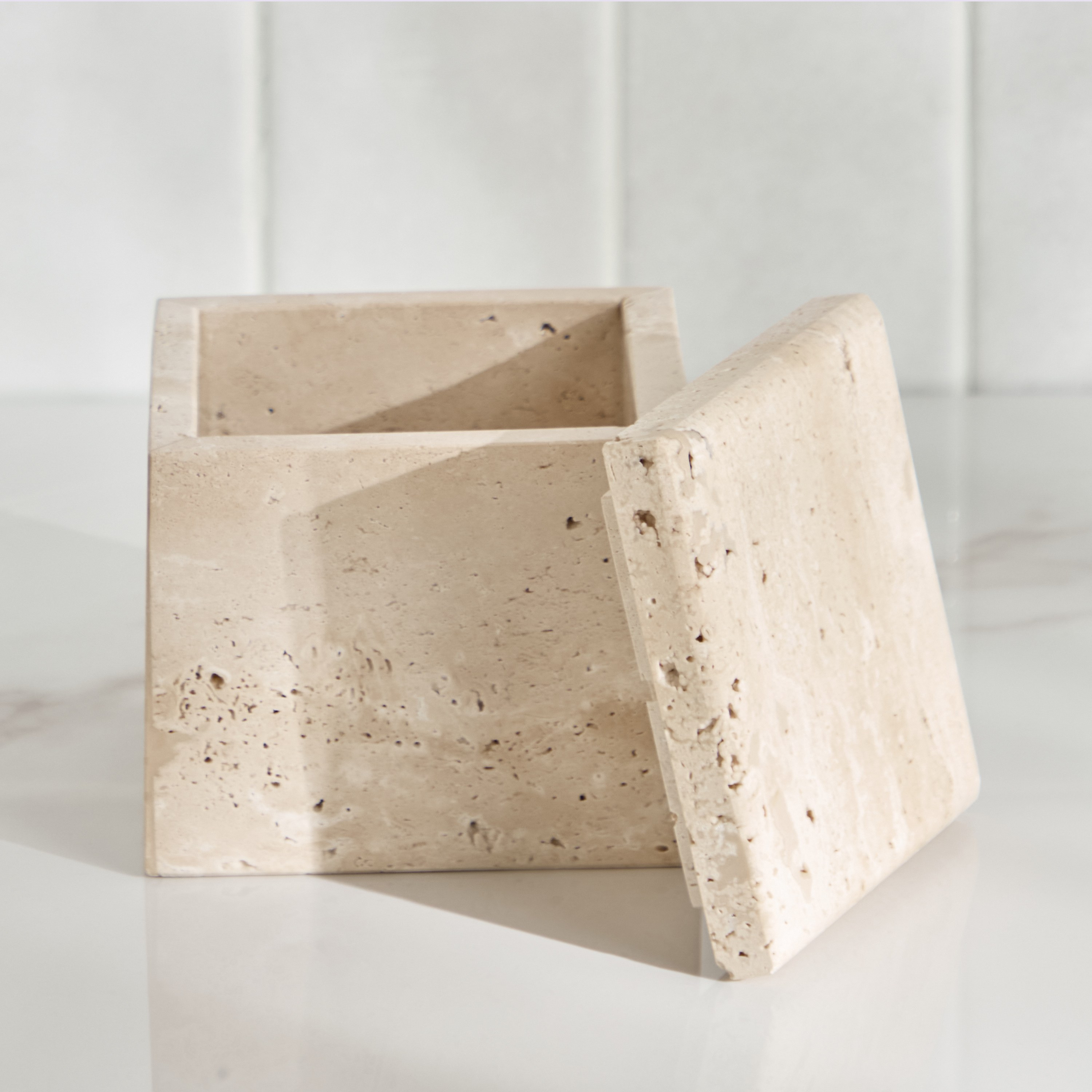 Travertine Marble Cotton Jar-household-bathandlaundry-bathaccessories-tissueboxesandcottonjars-image-2