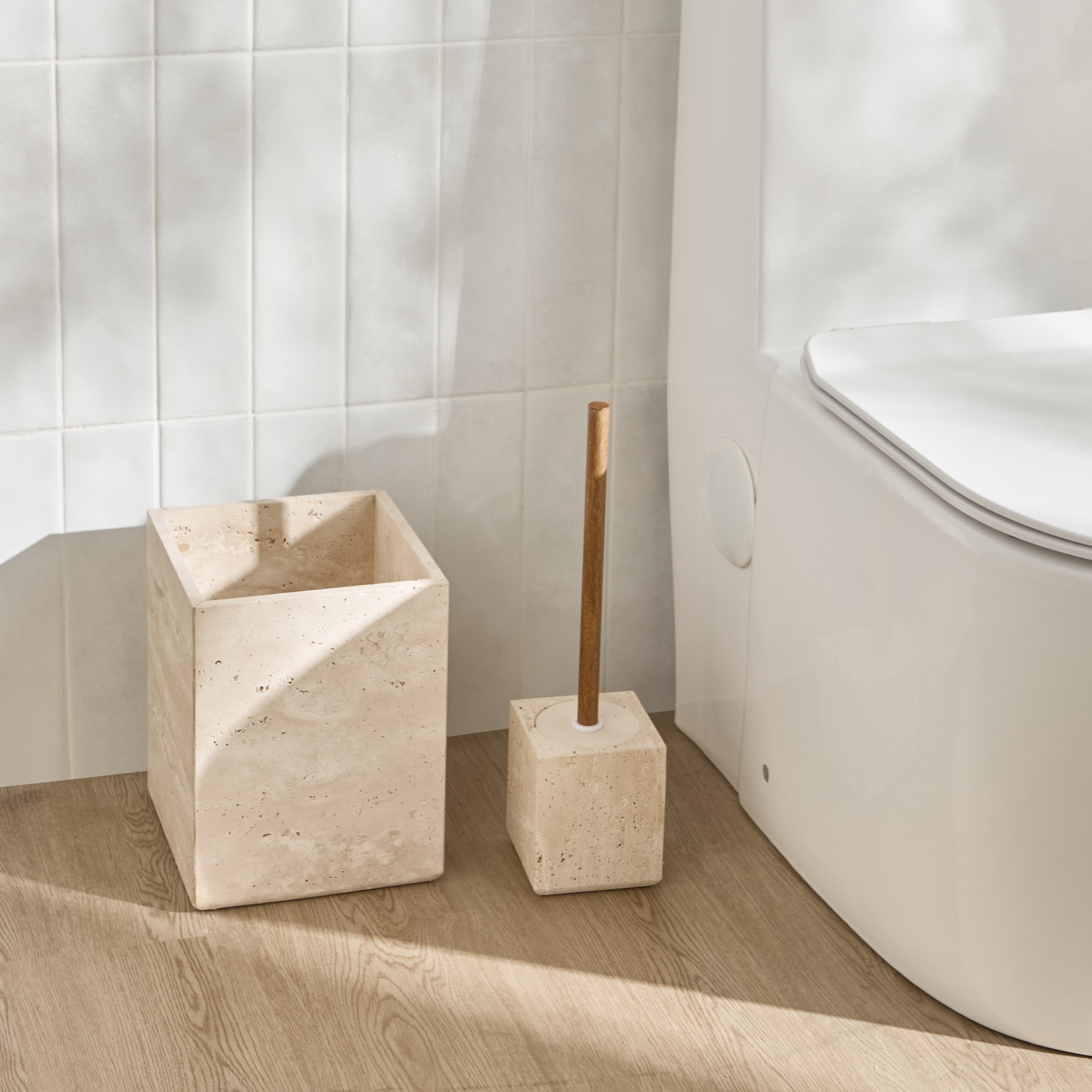 Travertine Marble Toilet Brush-household-bathandlaundry-bathaccessories-toiletbrushholders-image-4