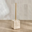 Travertine Marble Toilet Brush Holder-household-bathandlaundry-bathaccessories-toiletbrushholders-image-1