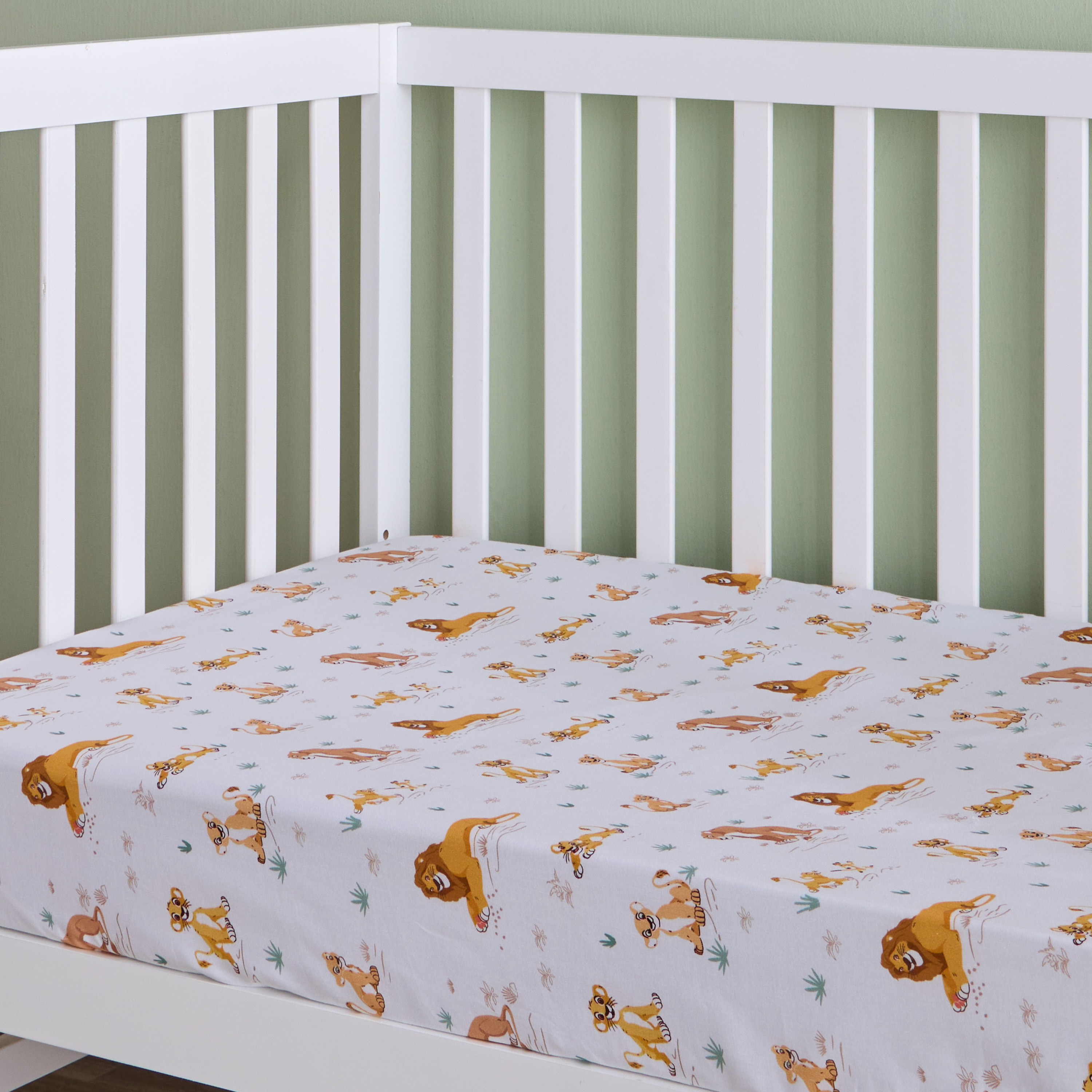 شرشف مطاطي ذا ليون كينج - 70×140+15 سم-babyandkids-beddingandwindows-bedding-fittedandflatsheets-image-1