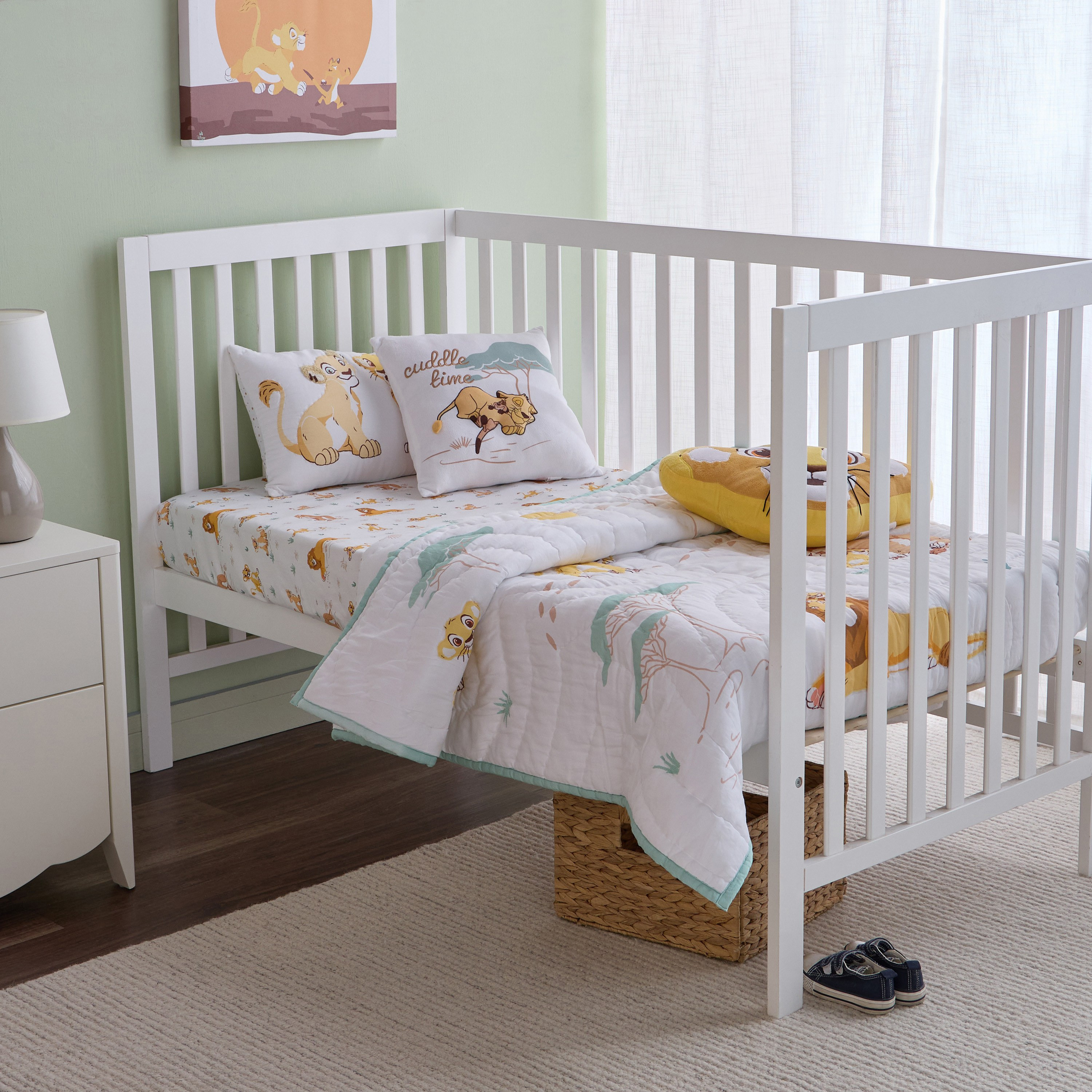 شرشف مطاطي ذا ليون كينج - 70×140+15 سم-babyandkids-beddingandwindows-bedding-fittedandflatsheets-image-3
