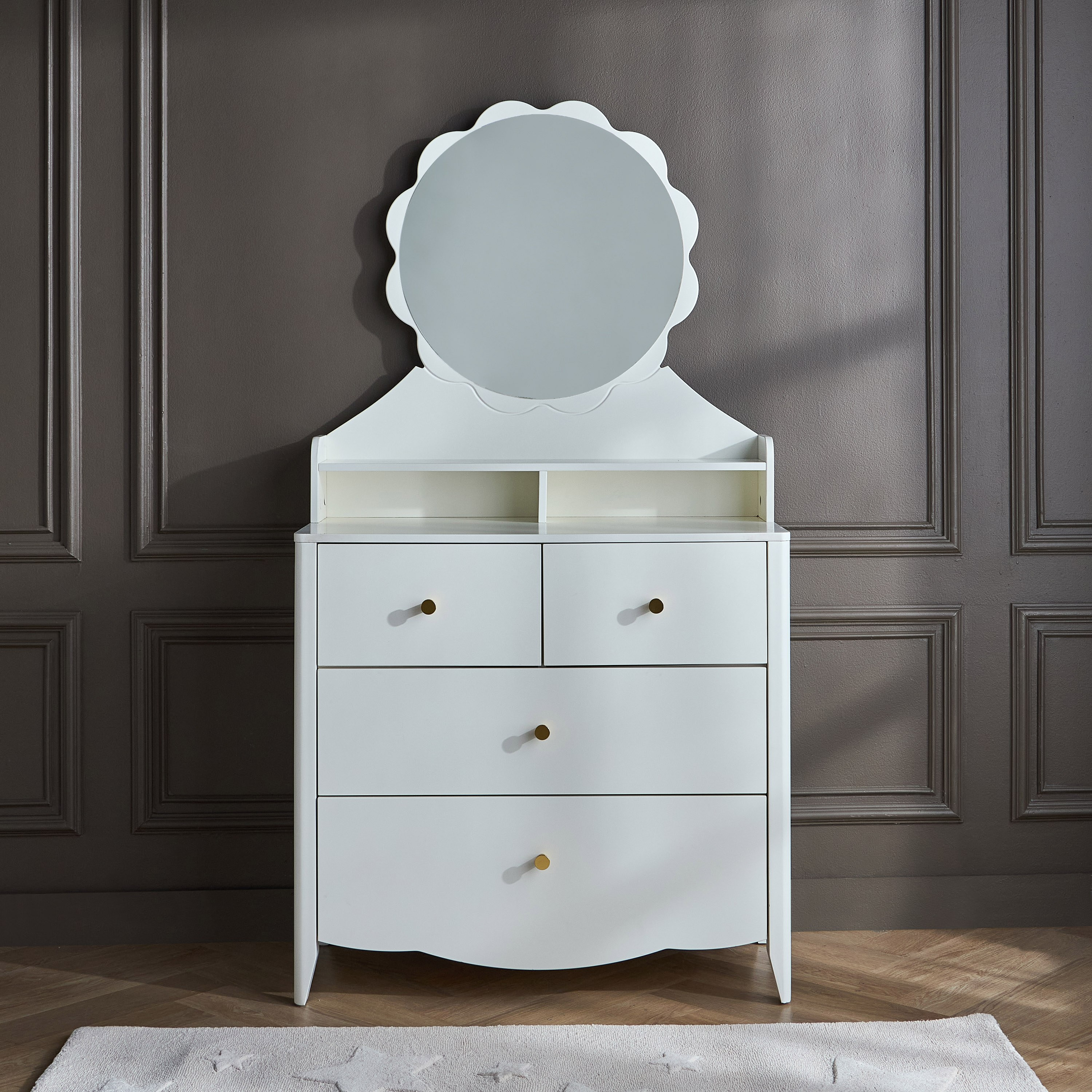 تسريحة 4 أدراج مع مرآة - لي لي-babyandkids-roomfurniture-dressersandmirrors-image-2