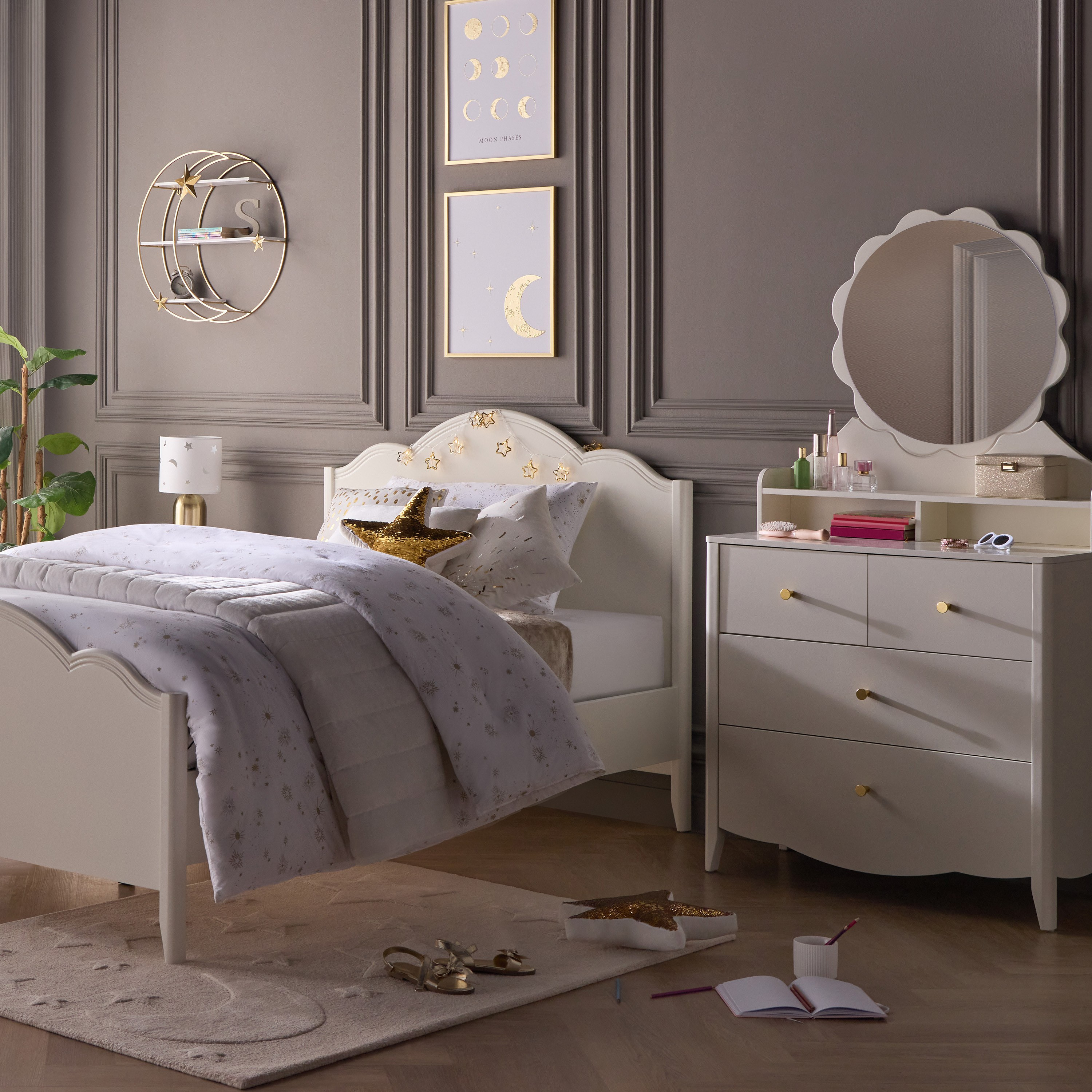 تسريحة 4 أدراج مع مرآة - لي لي-babyandkids-roomfurniture-dressersandmirrors-image-6